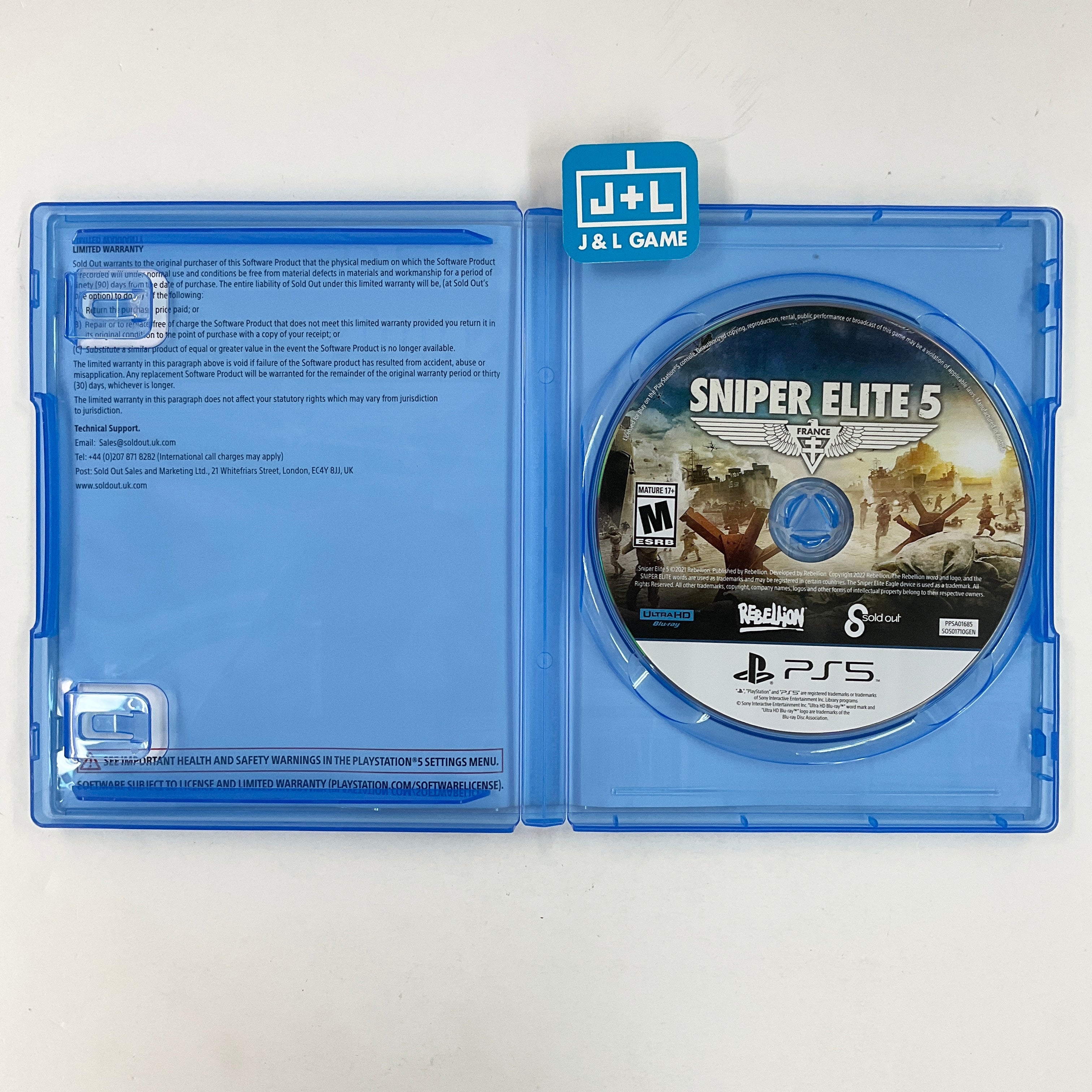 Sniper Elite 5 - (PS5) PlayStation 5 [UNBOXING] Video Games Rebellion   