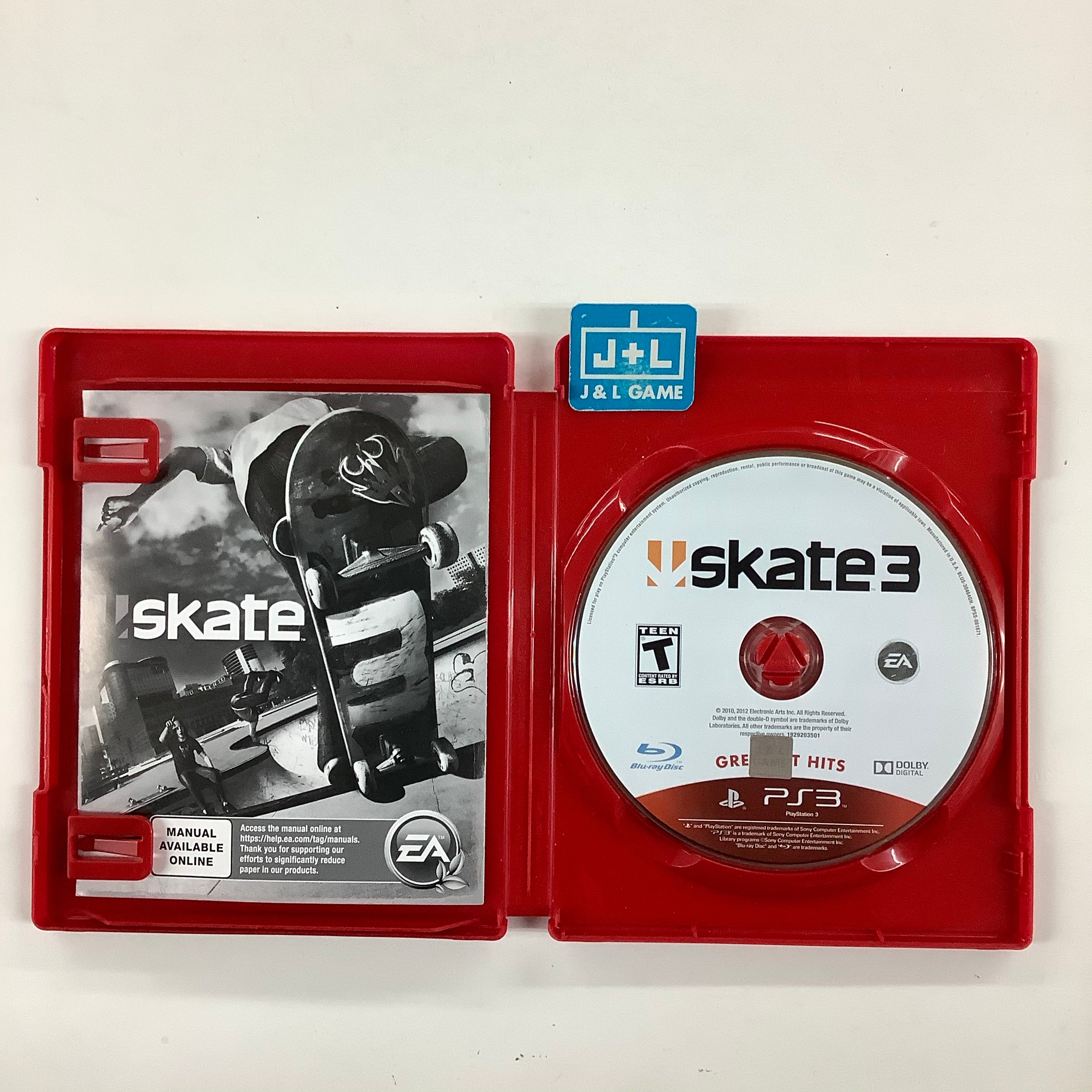 Skate 3 (Greatest Hits) - (PS3) PlayStation 3 [Pre-Owned] Video Games EA Games   
