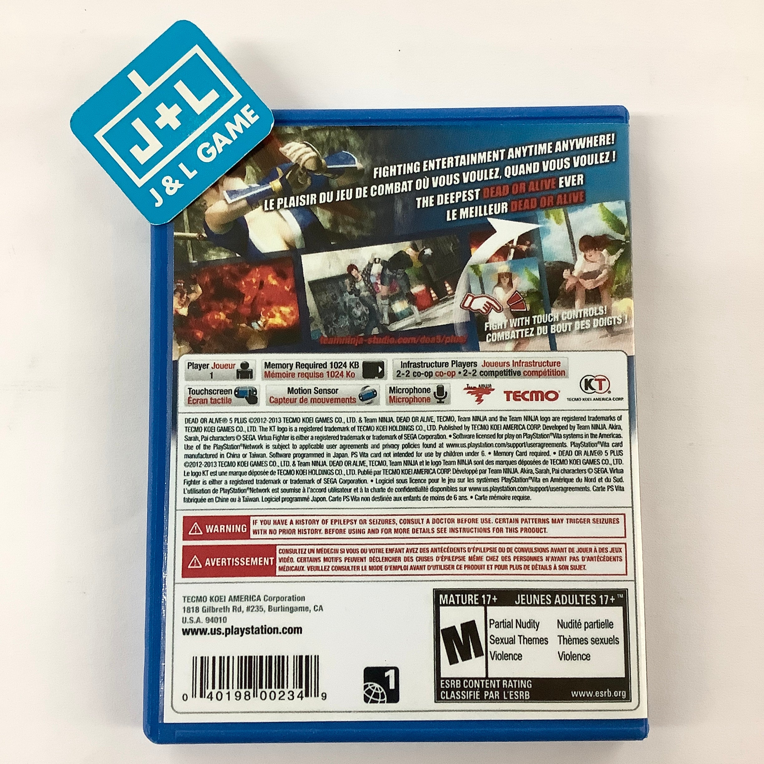 Dead or Alive 5 Plus - (PSV) PlayStation Vita [Pre-Owned] Video Games Tecmo Koei Games   