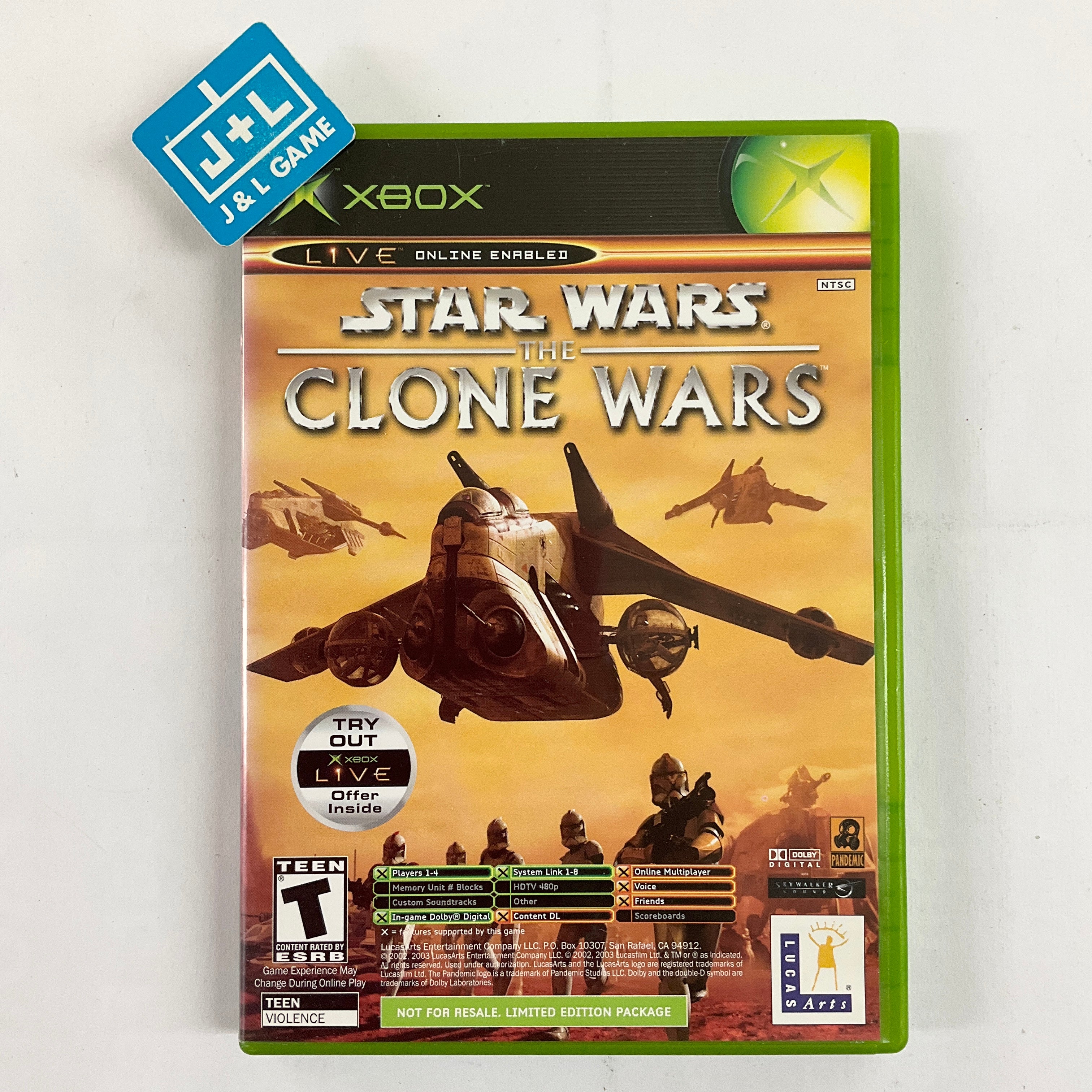 Star Wars: The Clone Wars & Tetris Worlds - (XB) Xbox [Pre-Owned