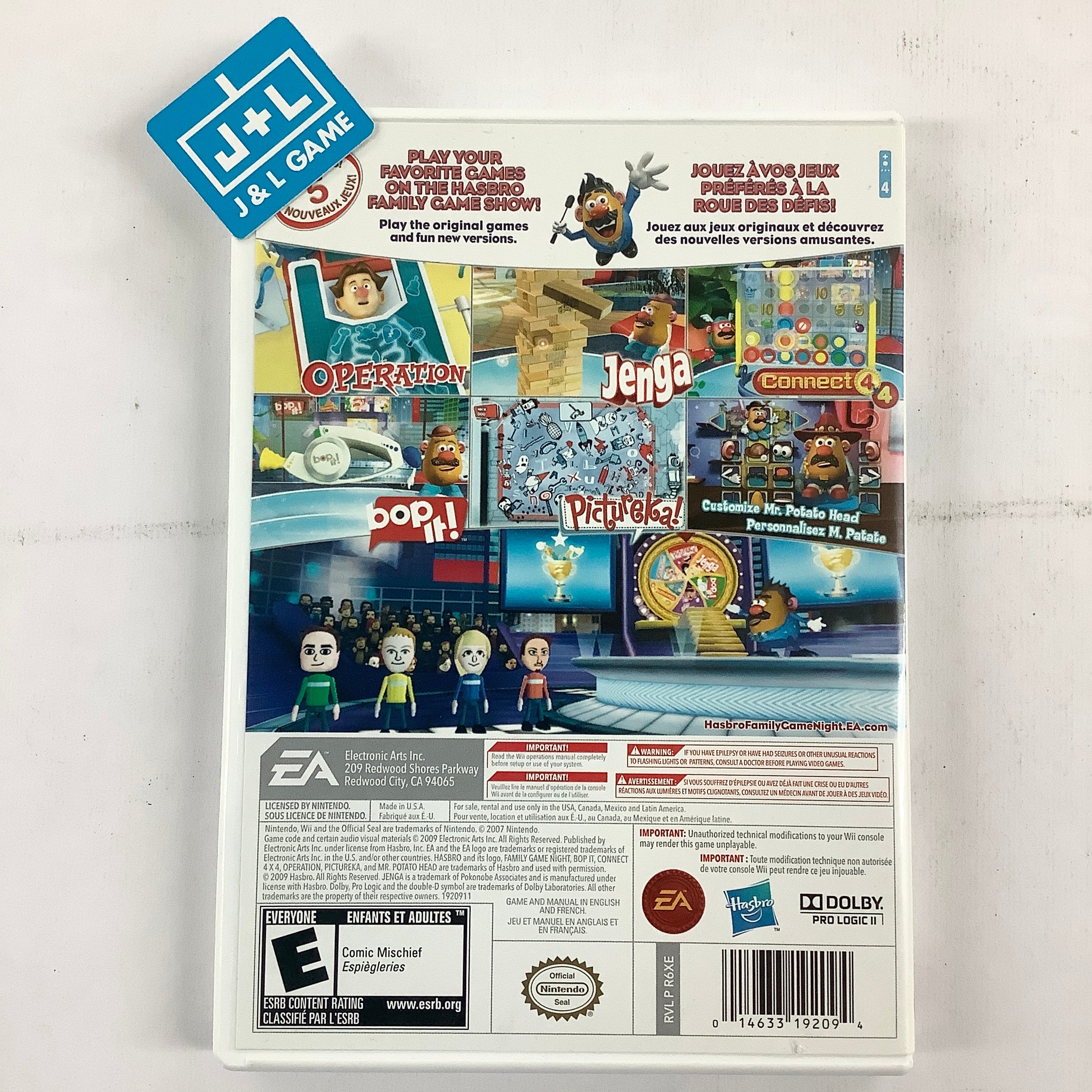Hasbro Family Game Night 2 - Nintendo Wii [Pre-Owned] Video Games Electronic Arts   