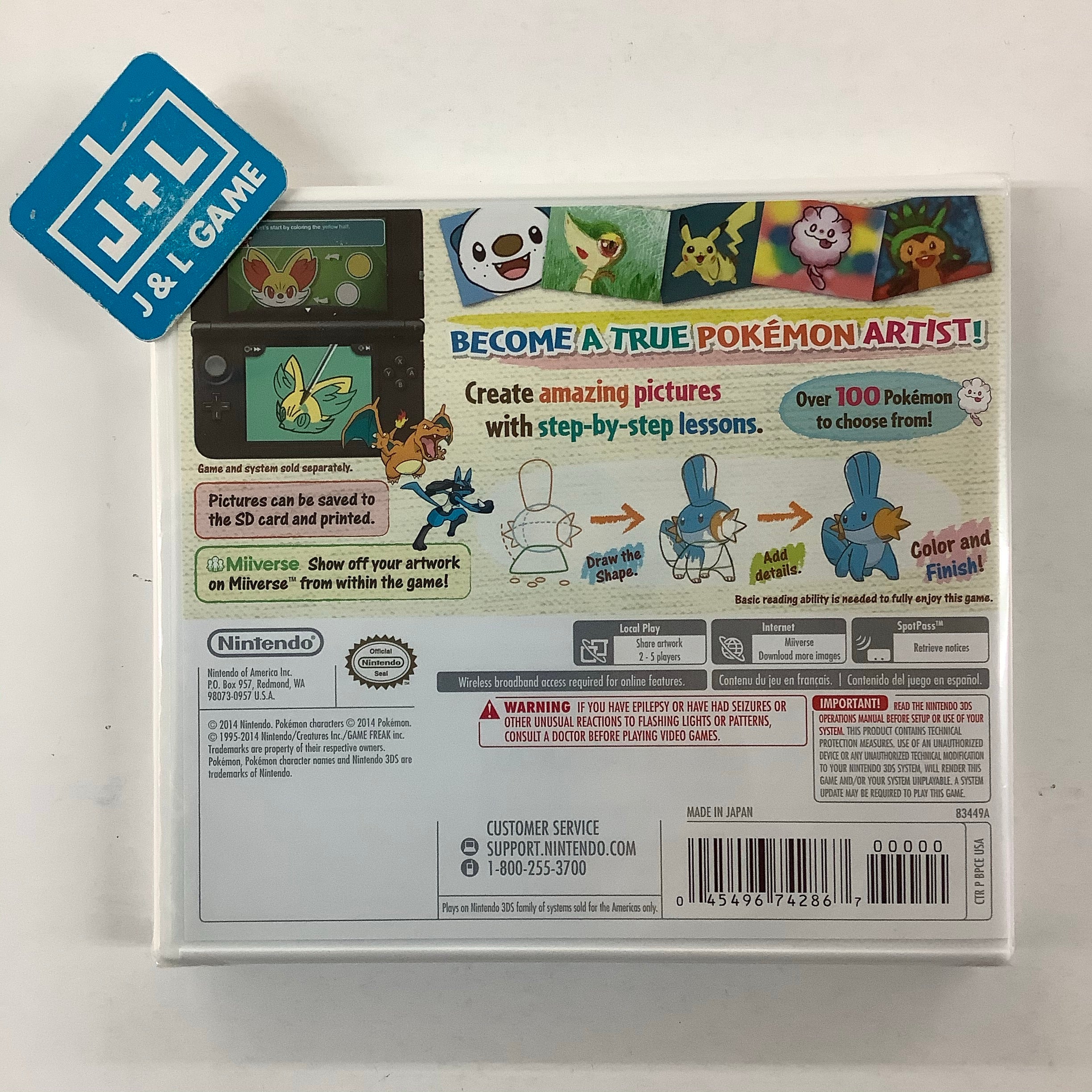 Pokemon Art Academy - Nintendo 3DS Video Games Nintendo   