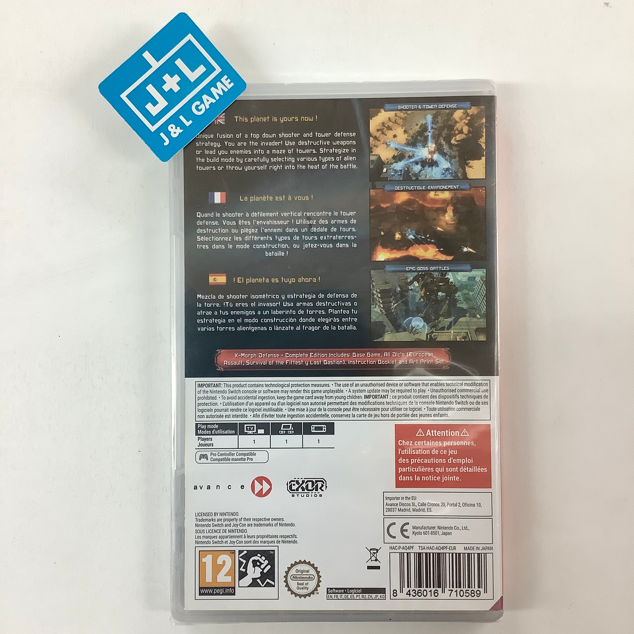 X-Morph: Defense Complete Edition - (NSW)  Nintendo Switch (European Import) Video Games Avance Discos   