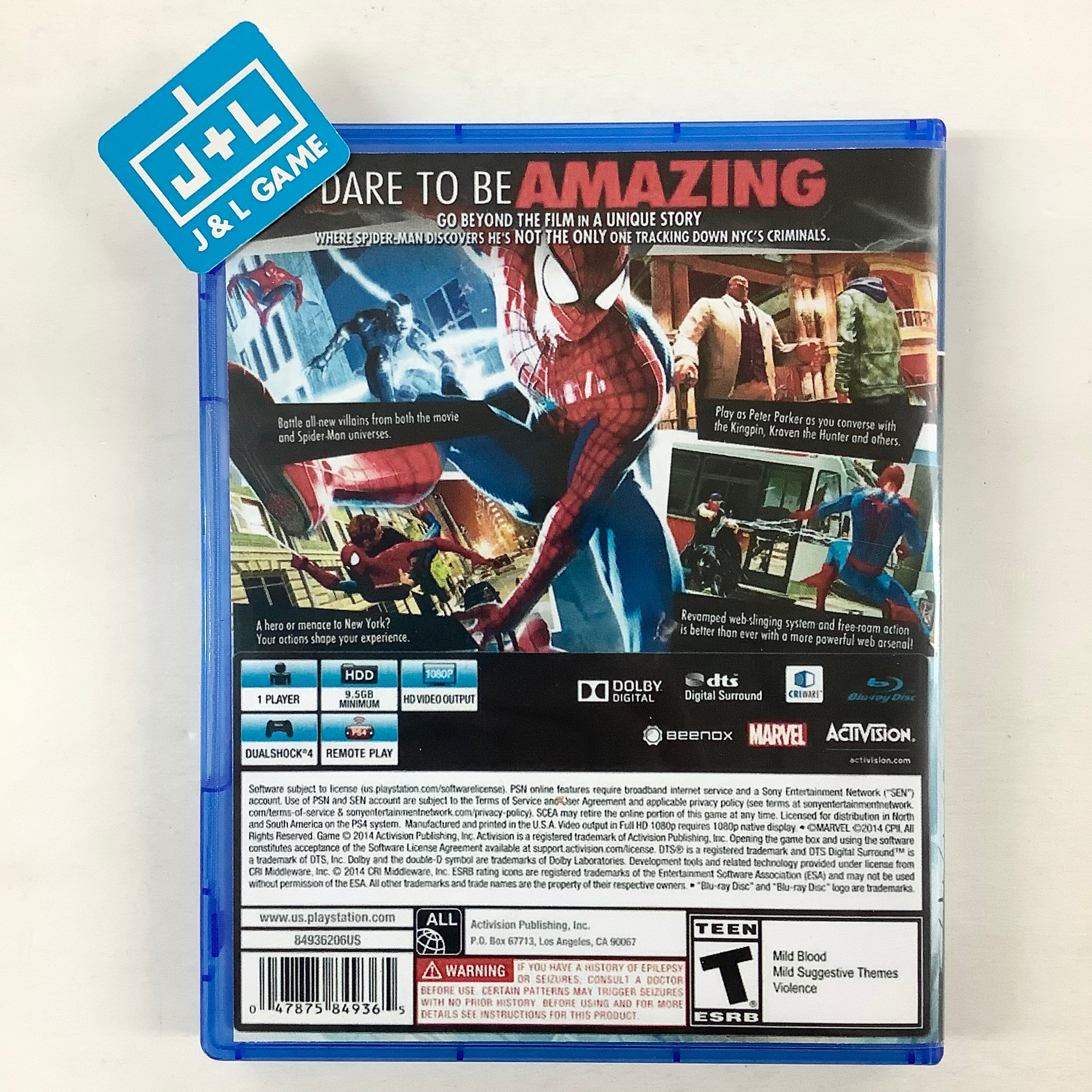 The Amazing Spider-Man 2 - (PS4) PlayStation 4 [Pre-Owned] Video Games Destineer   