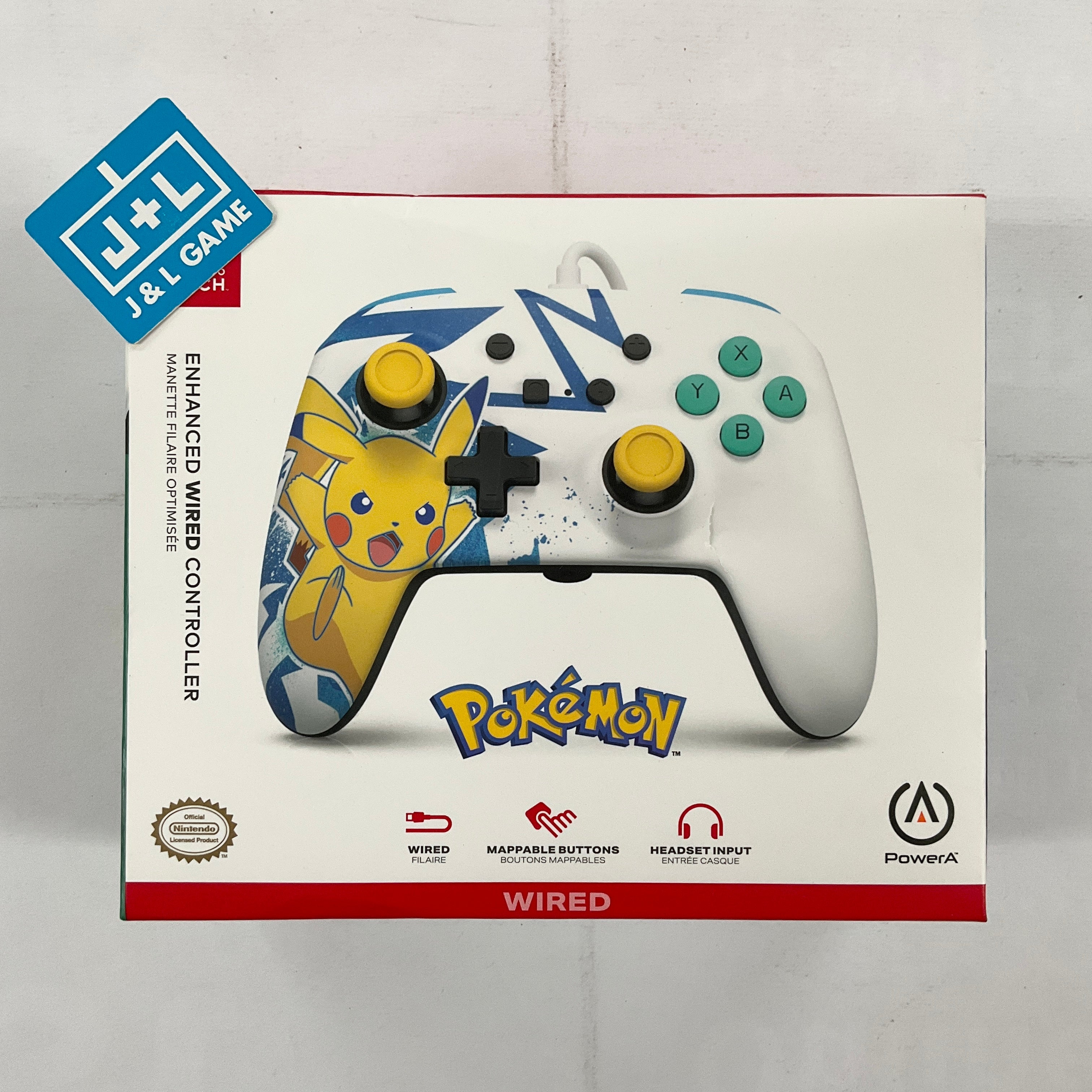 PowerA Enhanced Wired Controller (Pikachu High Voltage) - (NSW) Nintendo Switch ACCESSORIES PowerA