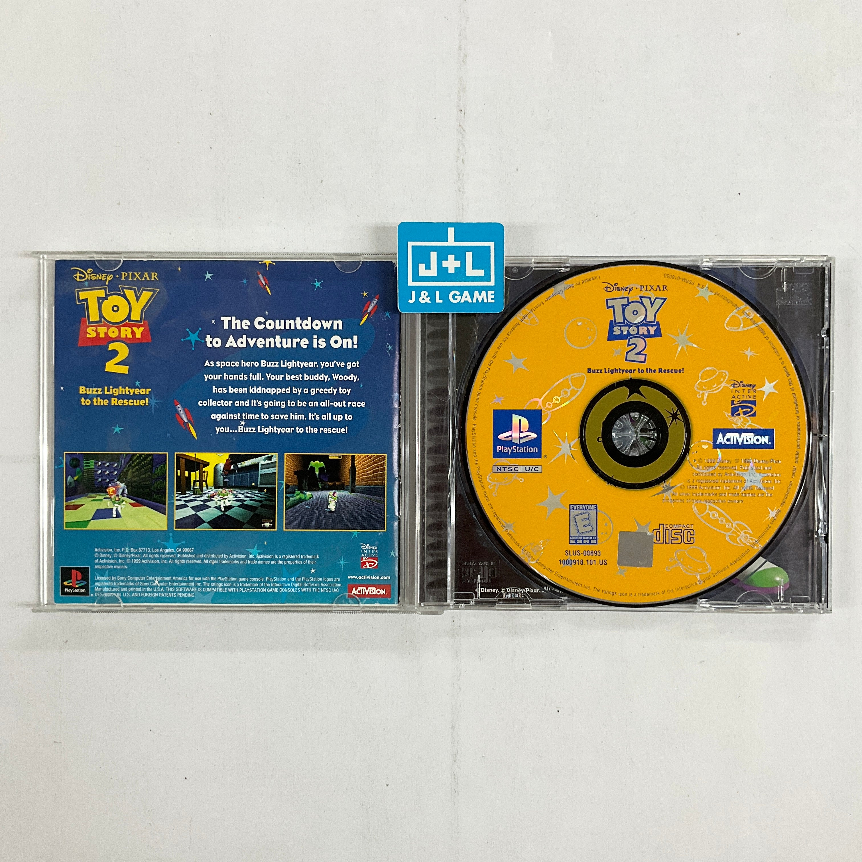 Disney/Pixar's Toy Story 2: Buzz Lightyear to the Rescue! - (PS1) PlayStation 1 [Pre-Owned] Video Games Activision   