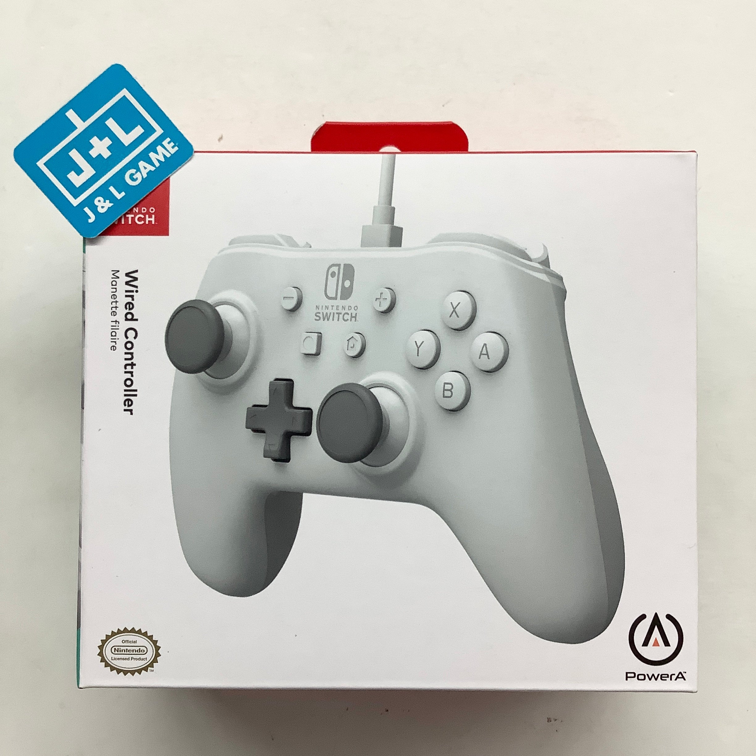 PowerA Wired Controller (White) - (NSW) Nintendo Switch Accessories PowerA