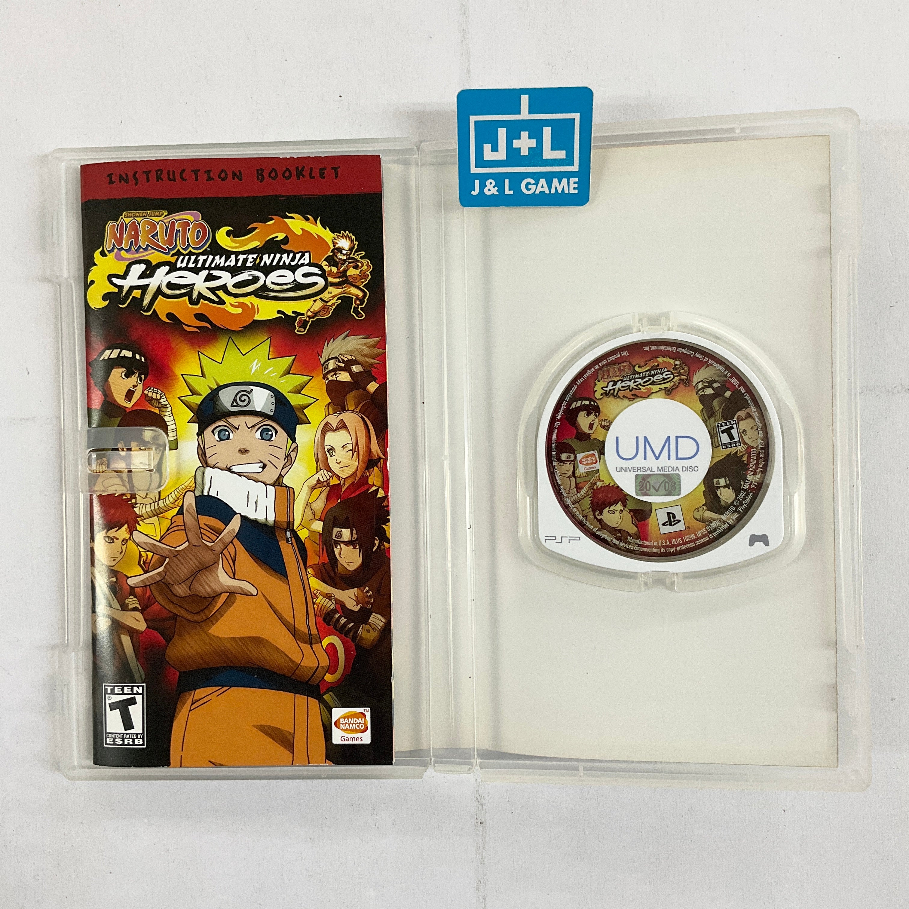 Naruto: Ultimate Ninja Heroes - Sony PSP [Pre-Owned] Video Games Namco Bandai Games   