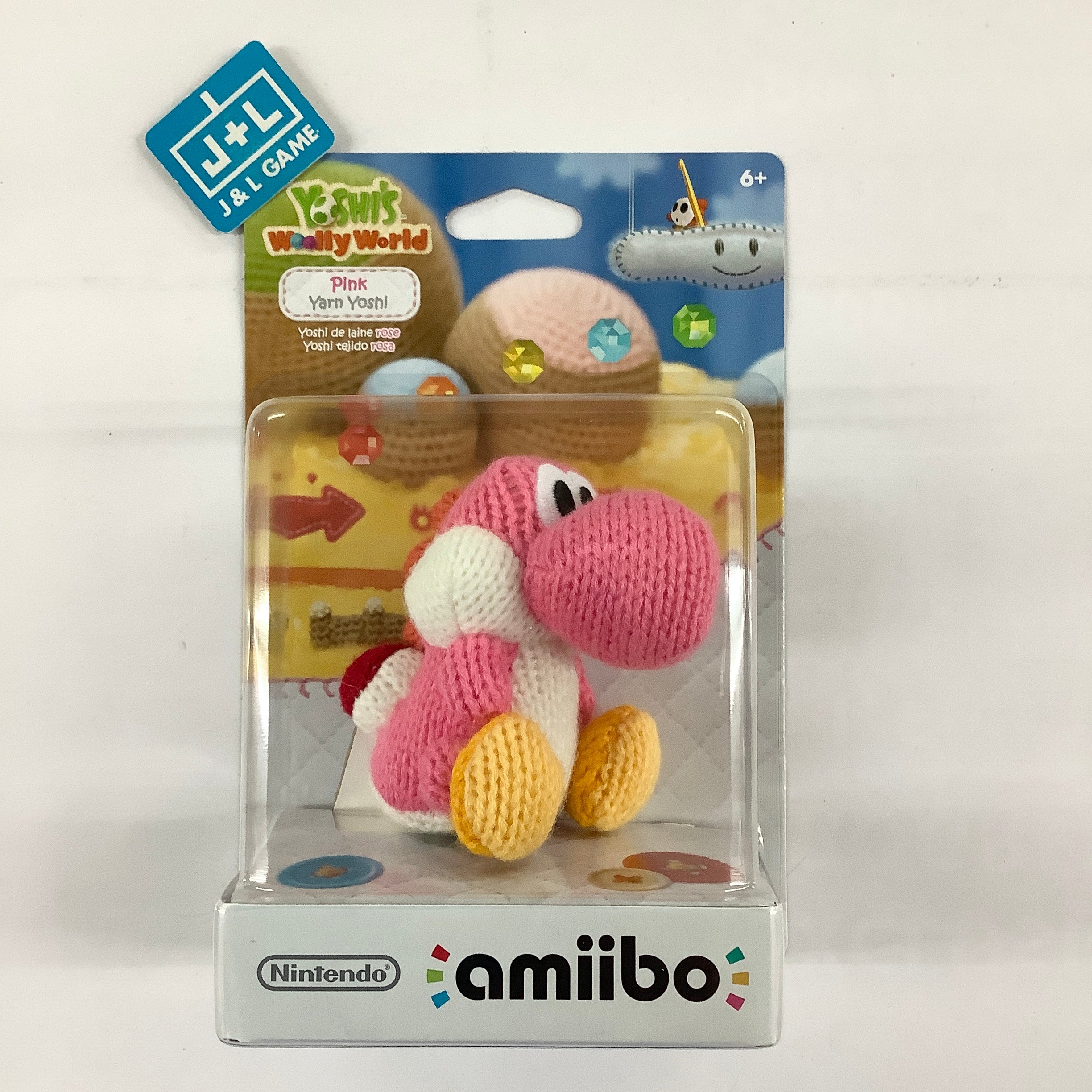 Pink Yarn Yoshi (Yoshi's Woolly World) - Nintendo WiiU Amiibo Amiibo Nintendo