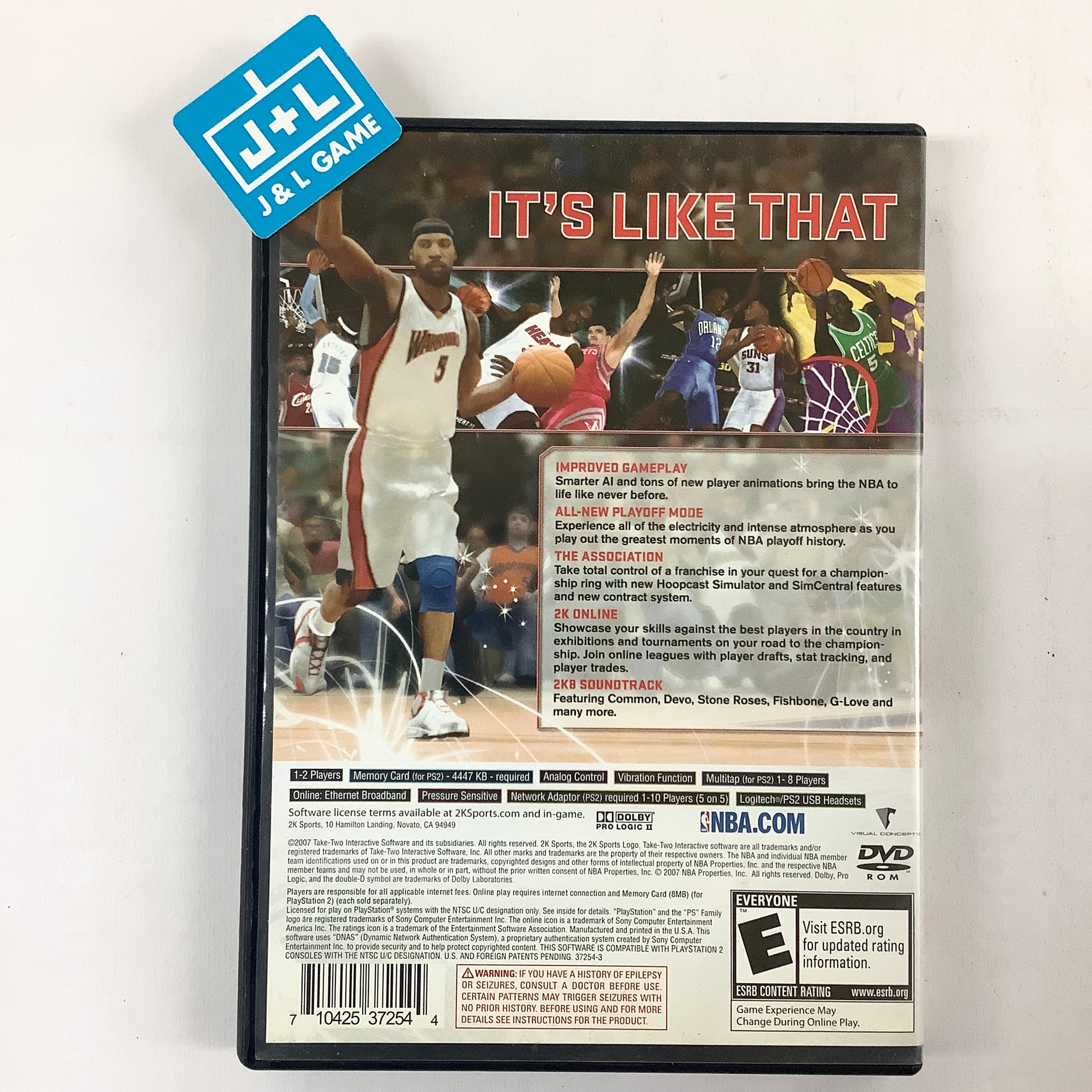 NBA 2K8 - (PS2) PlayStation 2 [Pre-Owned] Video Games 2K Sports   