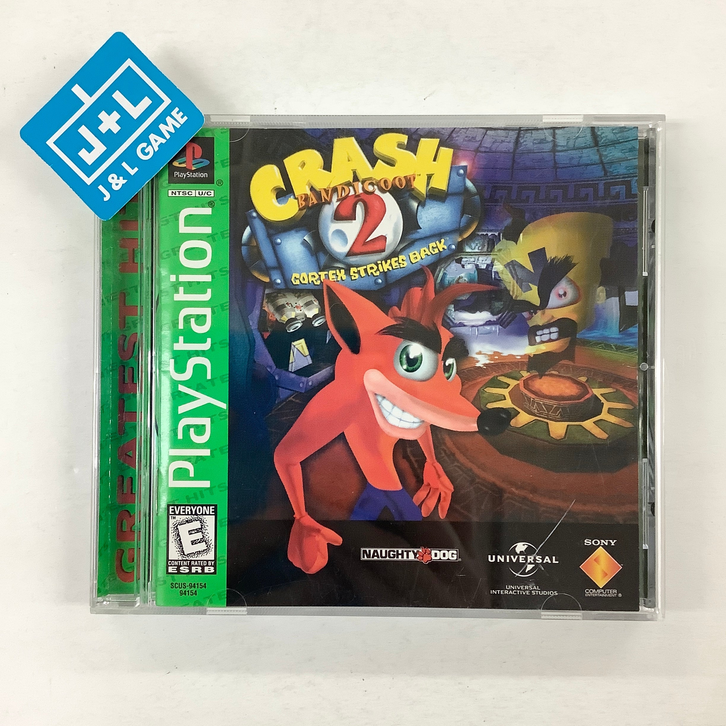Crash Bandicoot 2: Cortex Strikes Back (Greatest Hits) - (PS1) PlayStation 1 [Pre-Owned] Video Games SCEA   