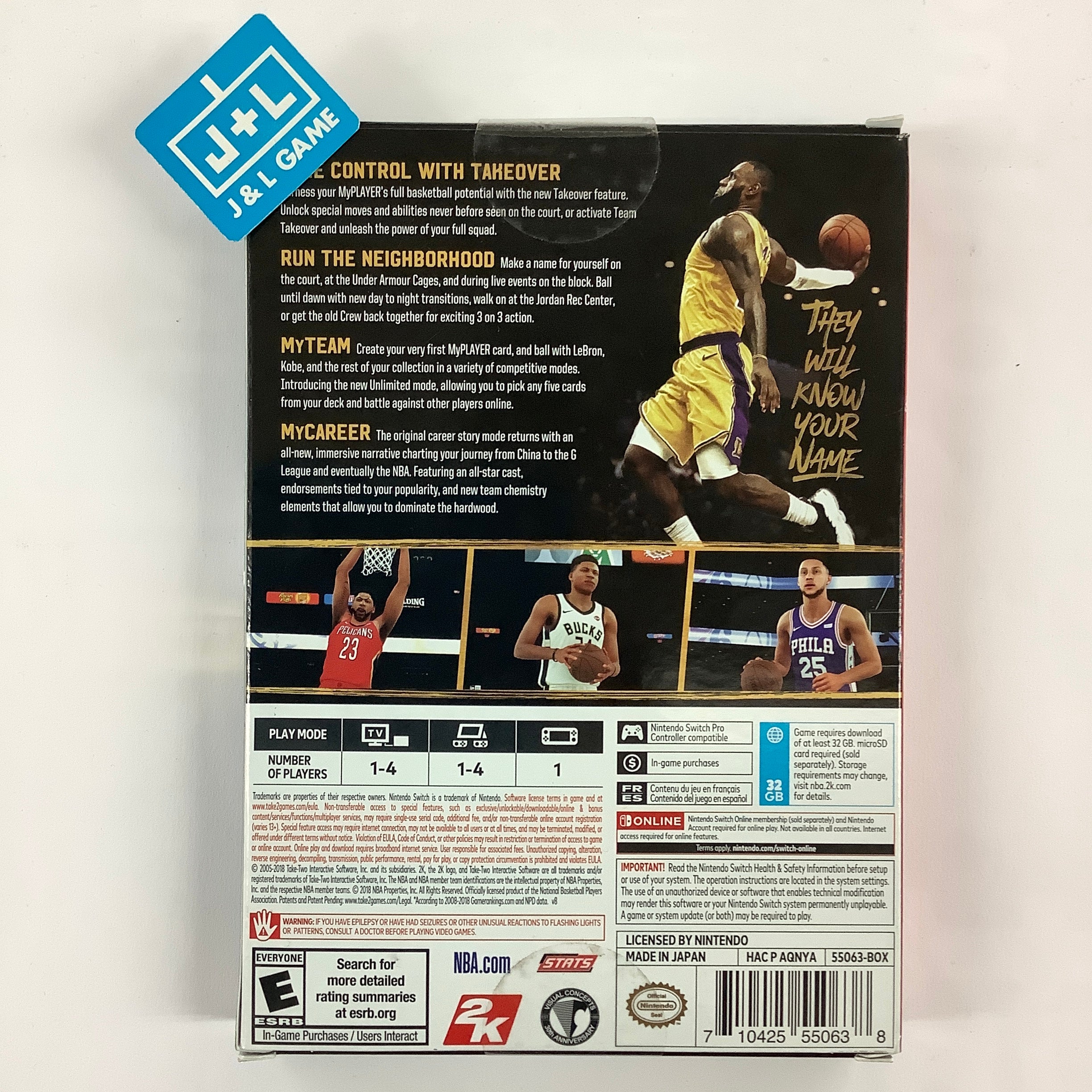 NBA 2K19 (20th Anniversary Edition) - (NSW) Nintendo Switch Video Games 2K Games   