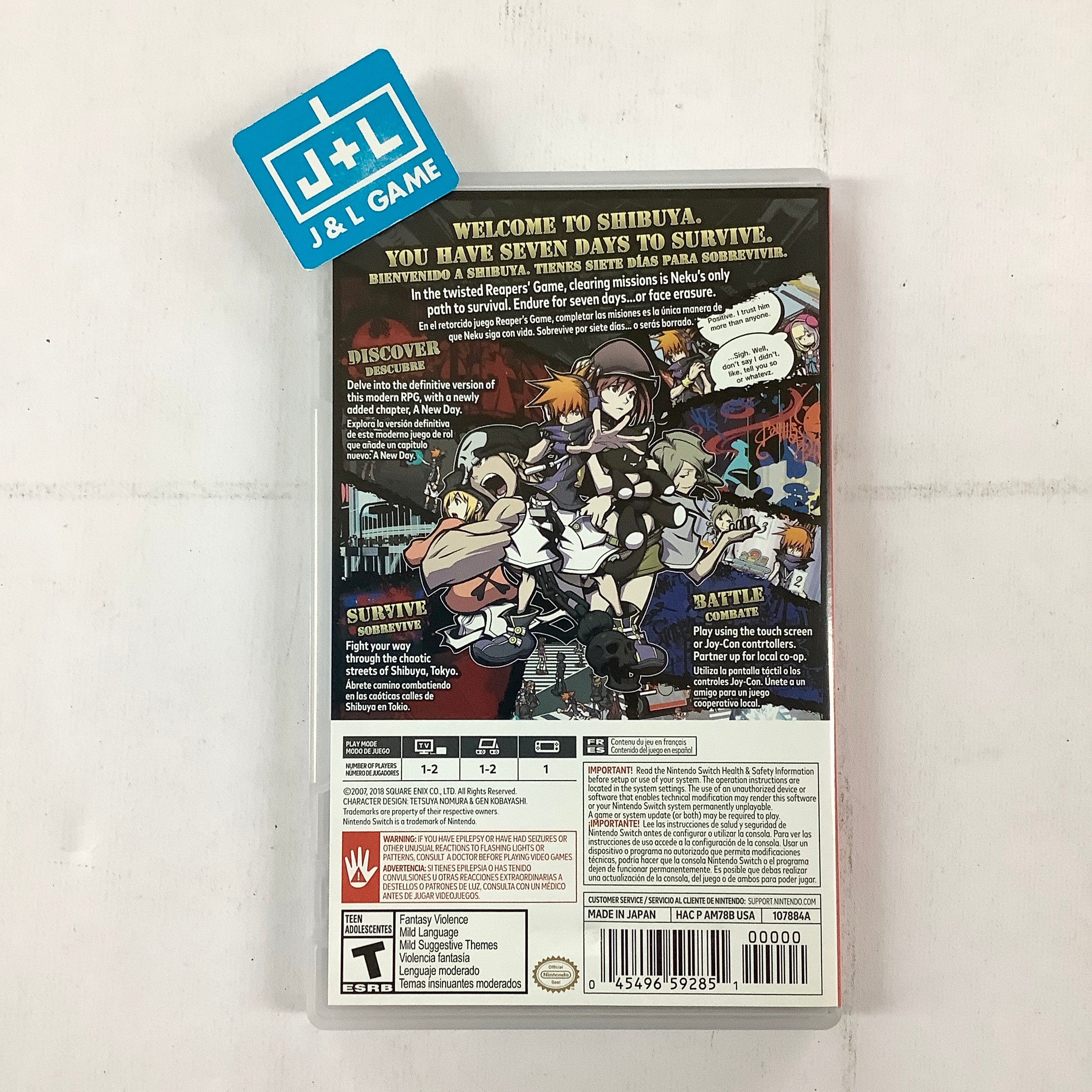 The World Ends with You: Final Remix - (NSW) Nintendo Switch [Pre-Owned] Video Games Nintendo   