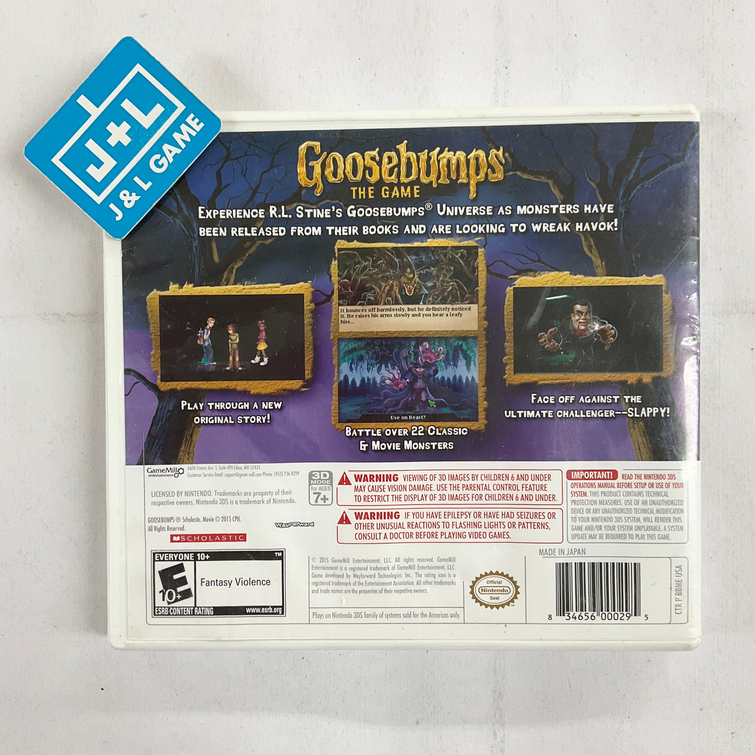Goosebumps the Game - Nintendo 3DS [Pre-Owned] Video Games Game Mill   