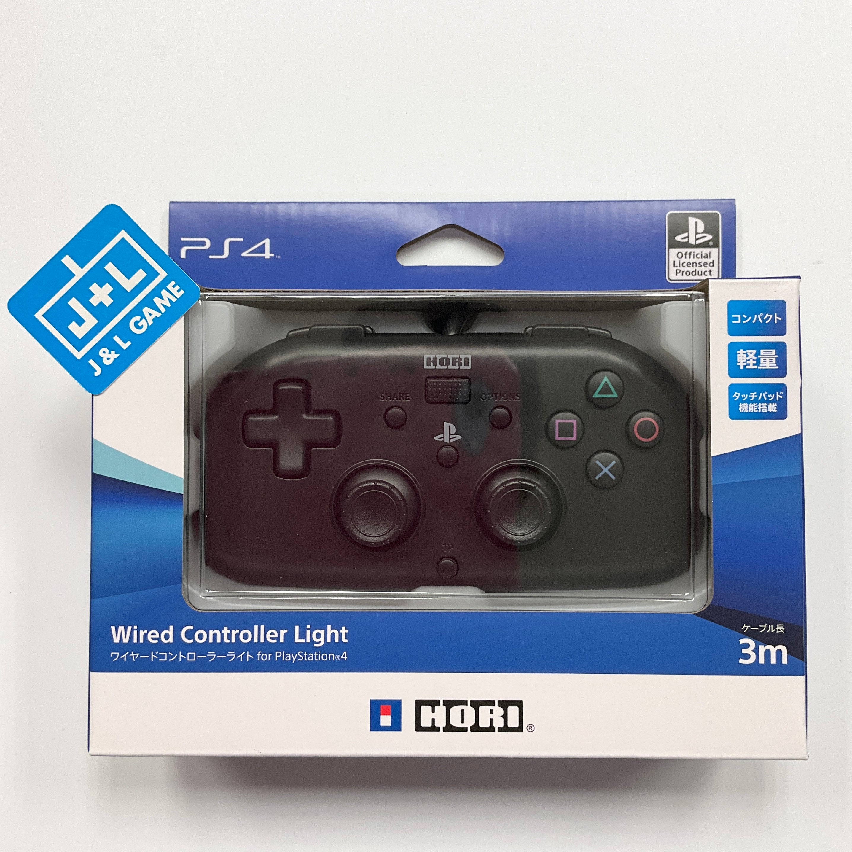 Hori Sony PlayStation 4 Wired Controller Light Small (Black) - (PS4) PlayStation 4 (Japanese Import) Accessories HORI   