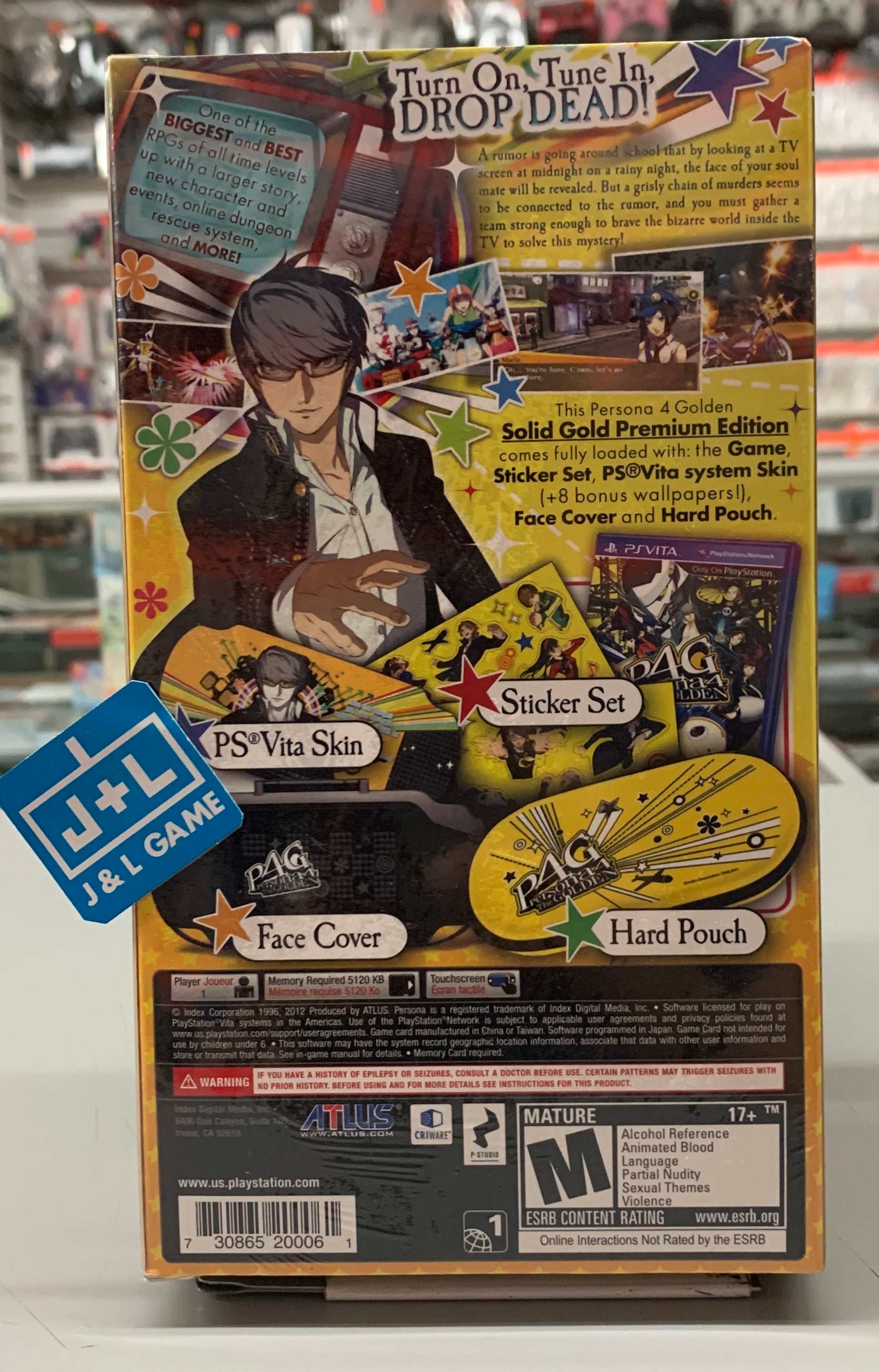 Persona 4 Golden: Solid Gold Premium Edition - PlayStation Vita Video Games J&L Game   
