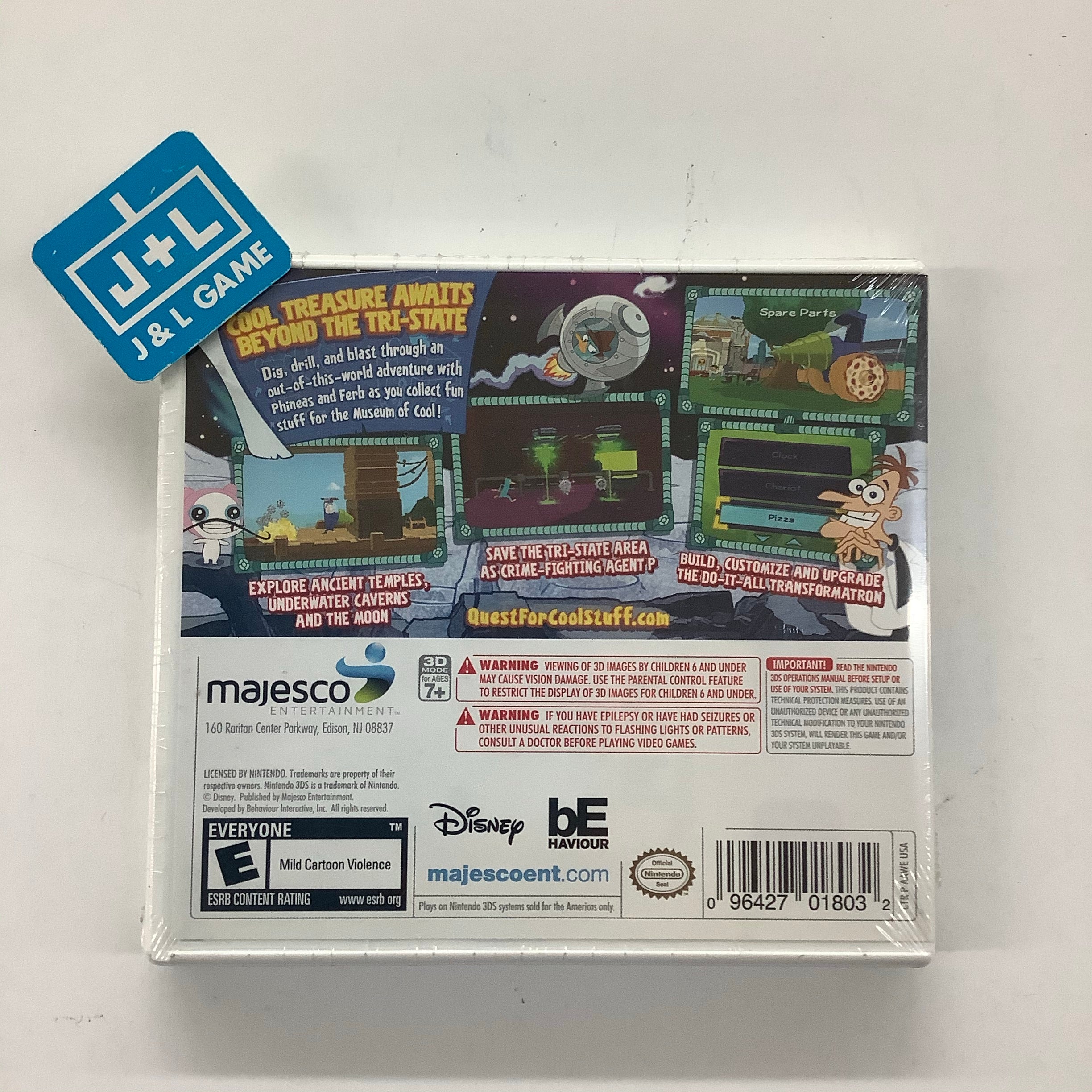 Phineas and Ferb: Quest for Cool Stuff - Nintendo 3DS Video Games Majesco   