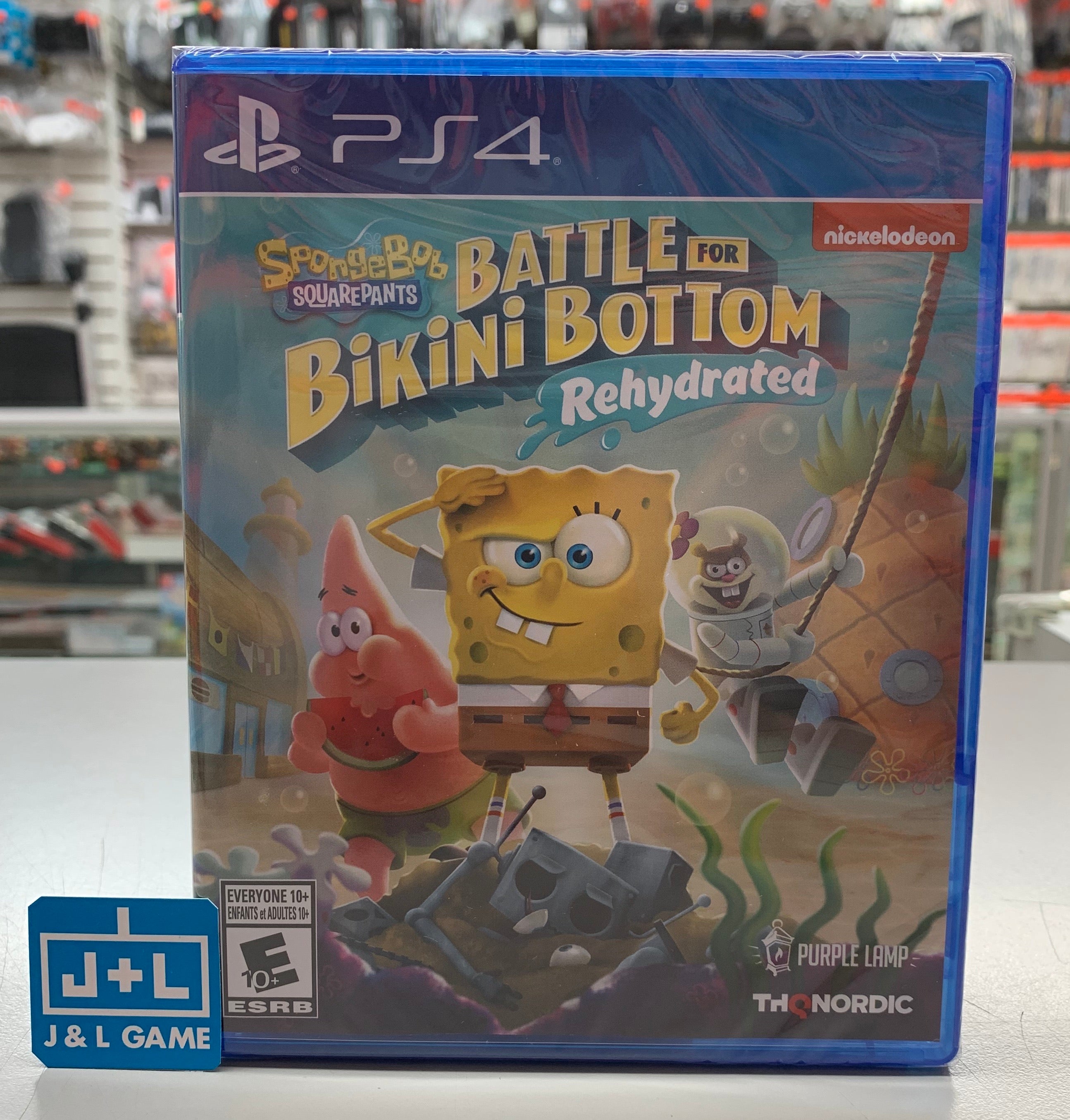 Spongebob Squarepants: Battle for Bikini Bottom - Rehydrated - PlayStation 4 Video Games THQ Nordic   