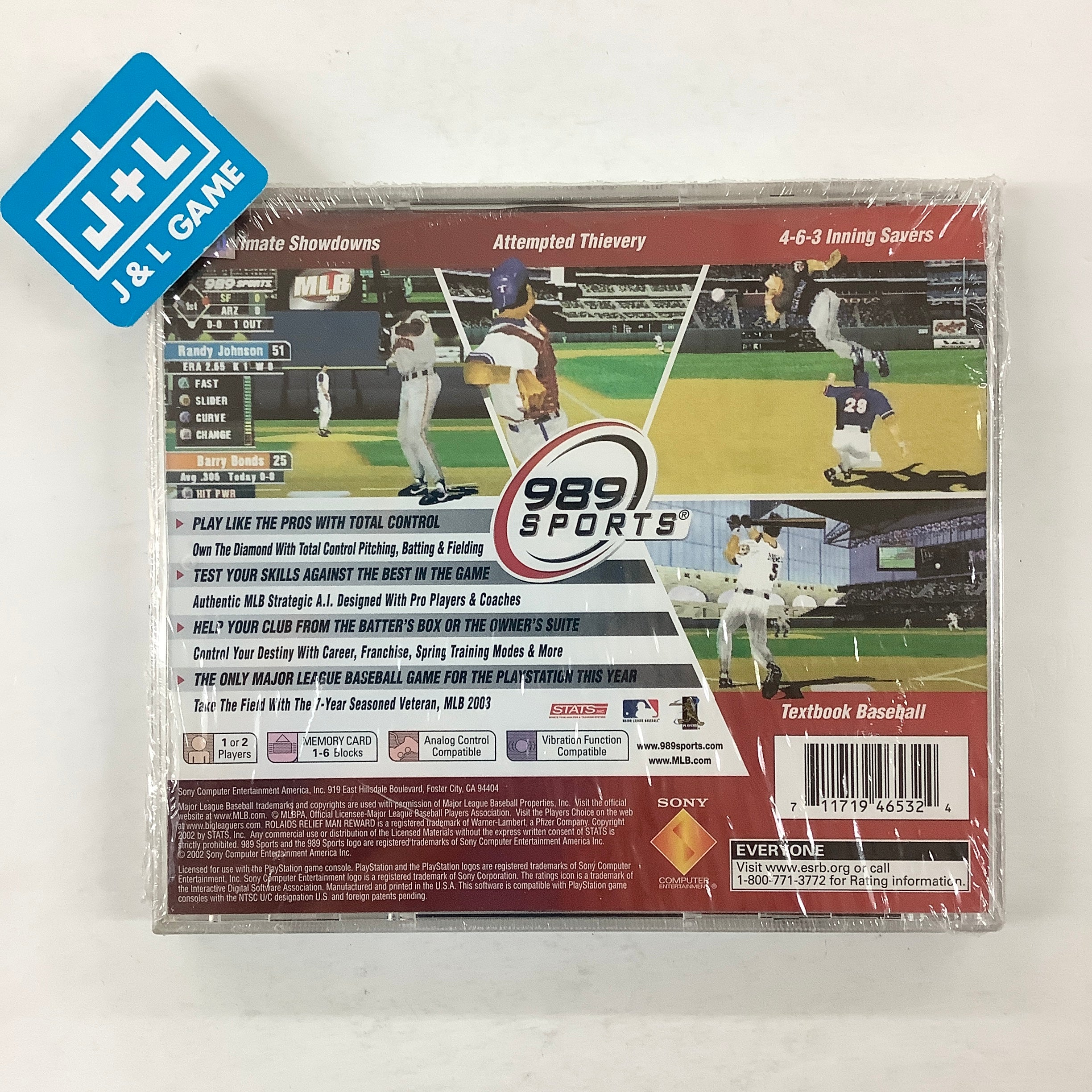 MLB 2003 - (PS1) PlayStation 1 Video Games SCEA   
