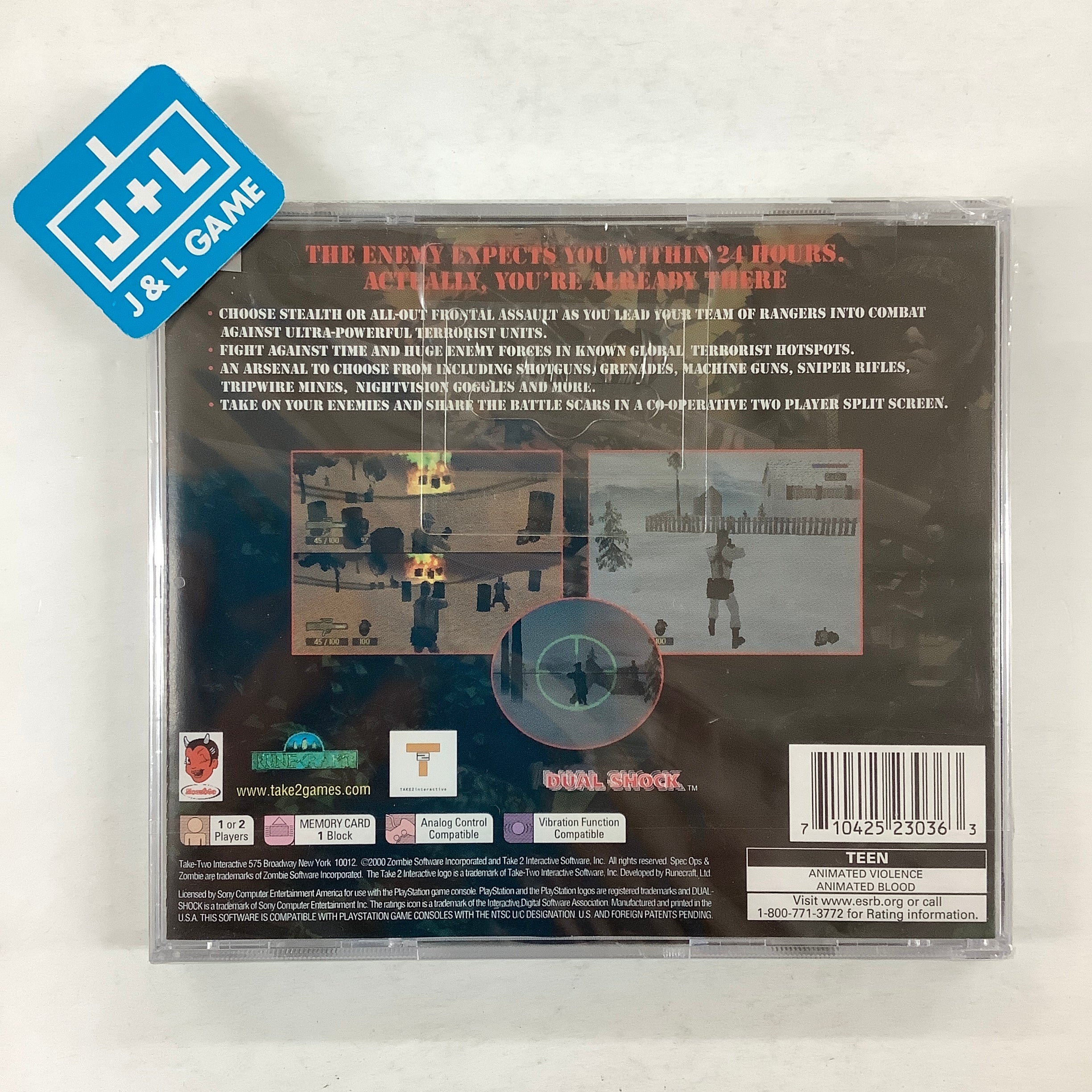Spec Ops: Stealth Patrol - (PS1) PlayStation 1 Video Games Take-Two Interactive   