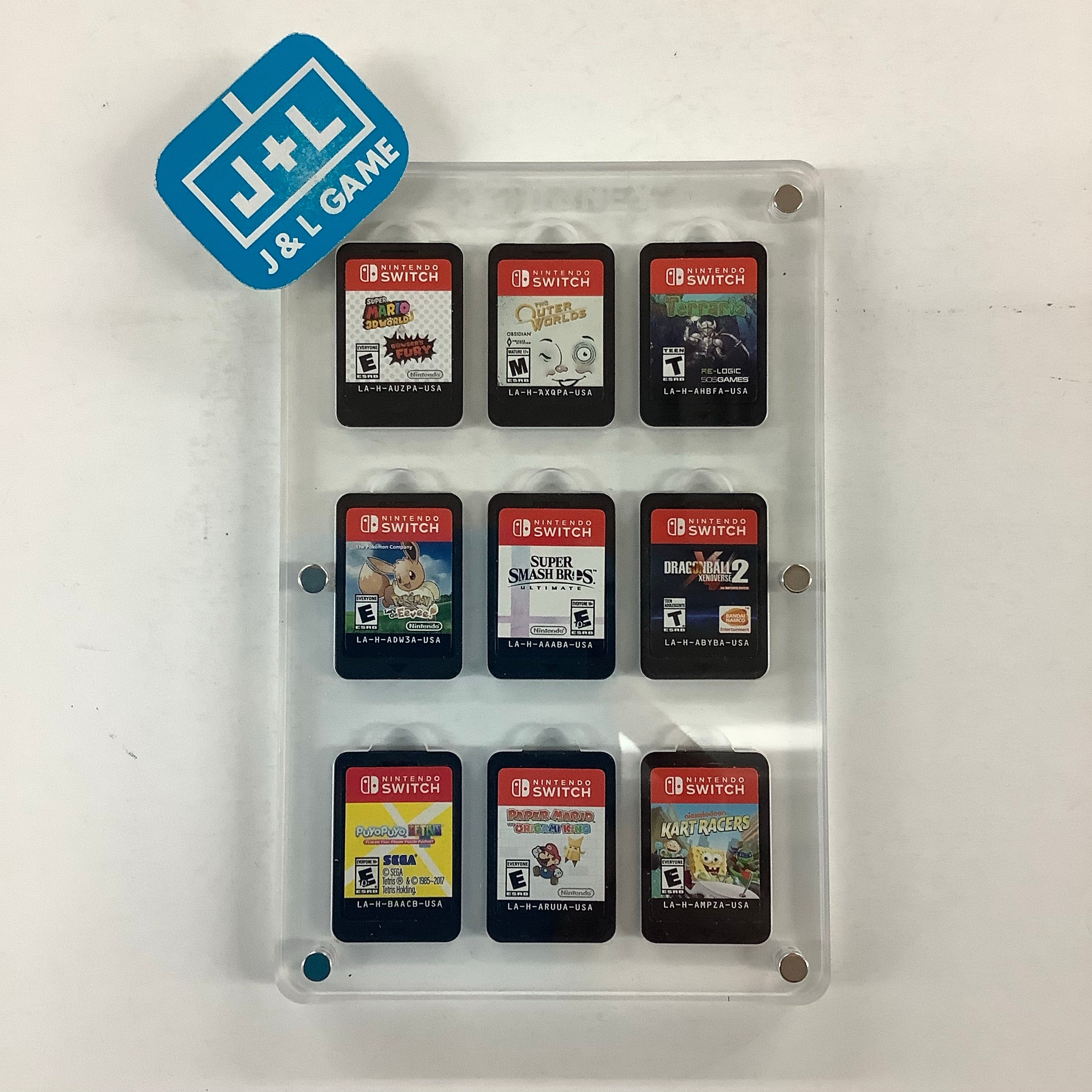 Daney Clear Game Card Case (9 Slots) - (NSW) Nintendo Switch | J&L