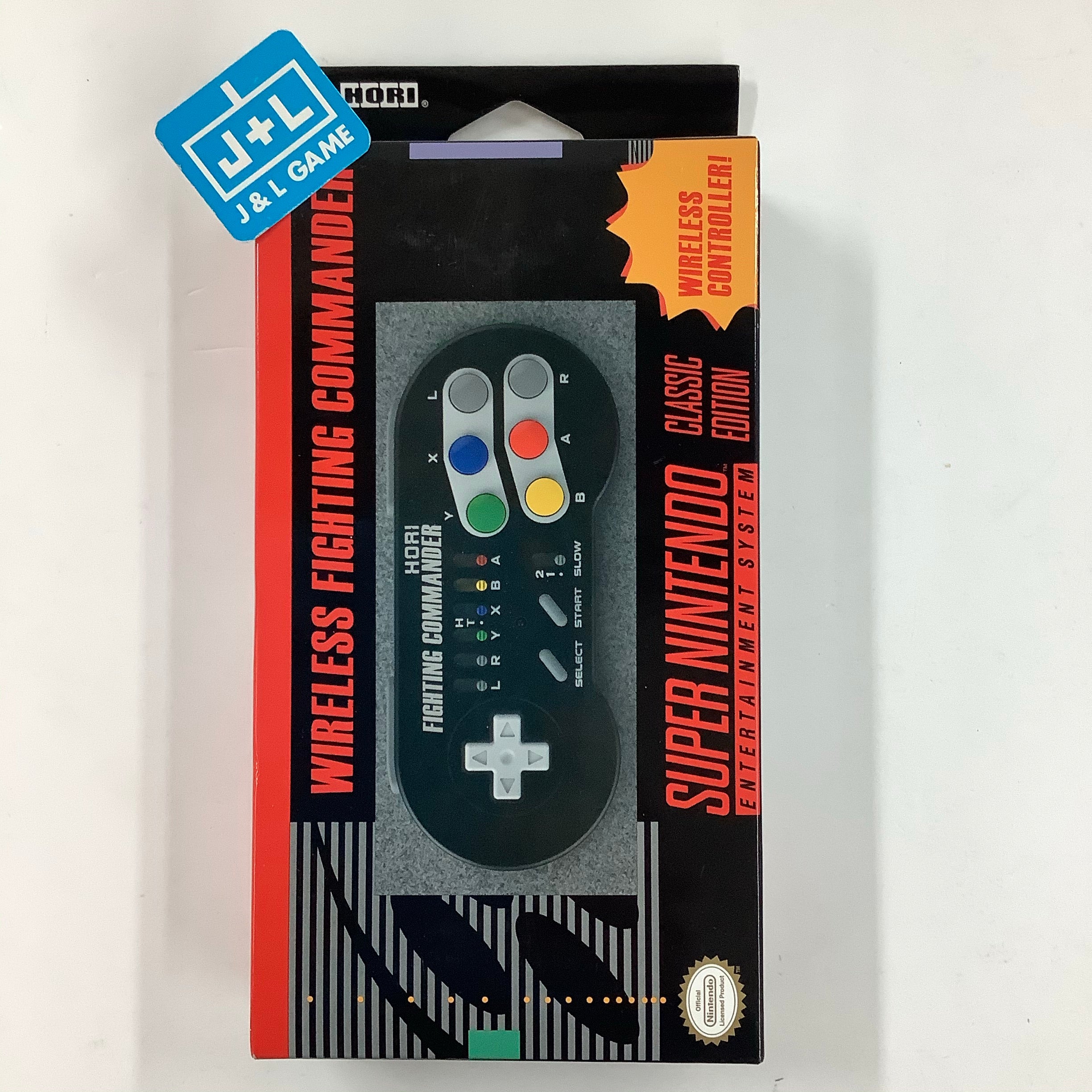HORI Super SNES Classic Edition Fighting Commander Wireless Controller Pad - (SNES) Super Nintendo Accessories HORI