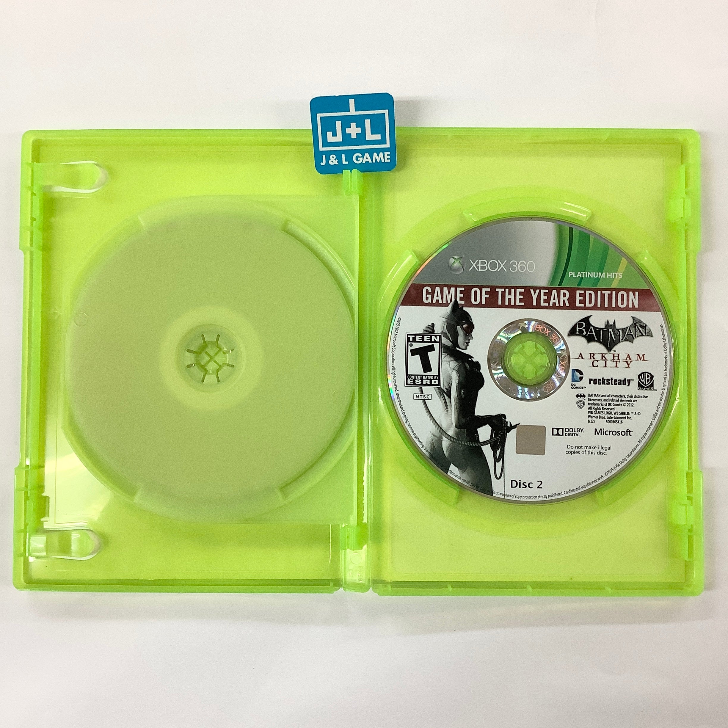 Batman: Arkham City - Game of the Year Edition (Platinum Hits) - Xbox 360 [Pre-Owned] Video Games Warner Bros. Interactive Entertainment   