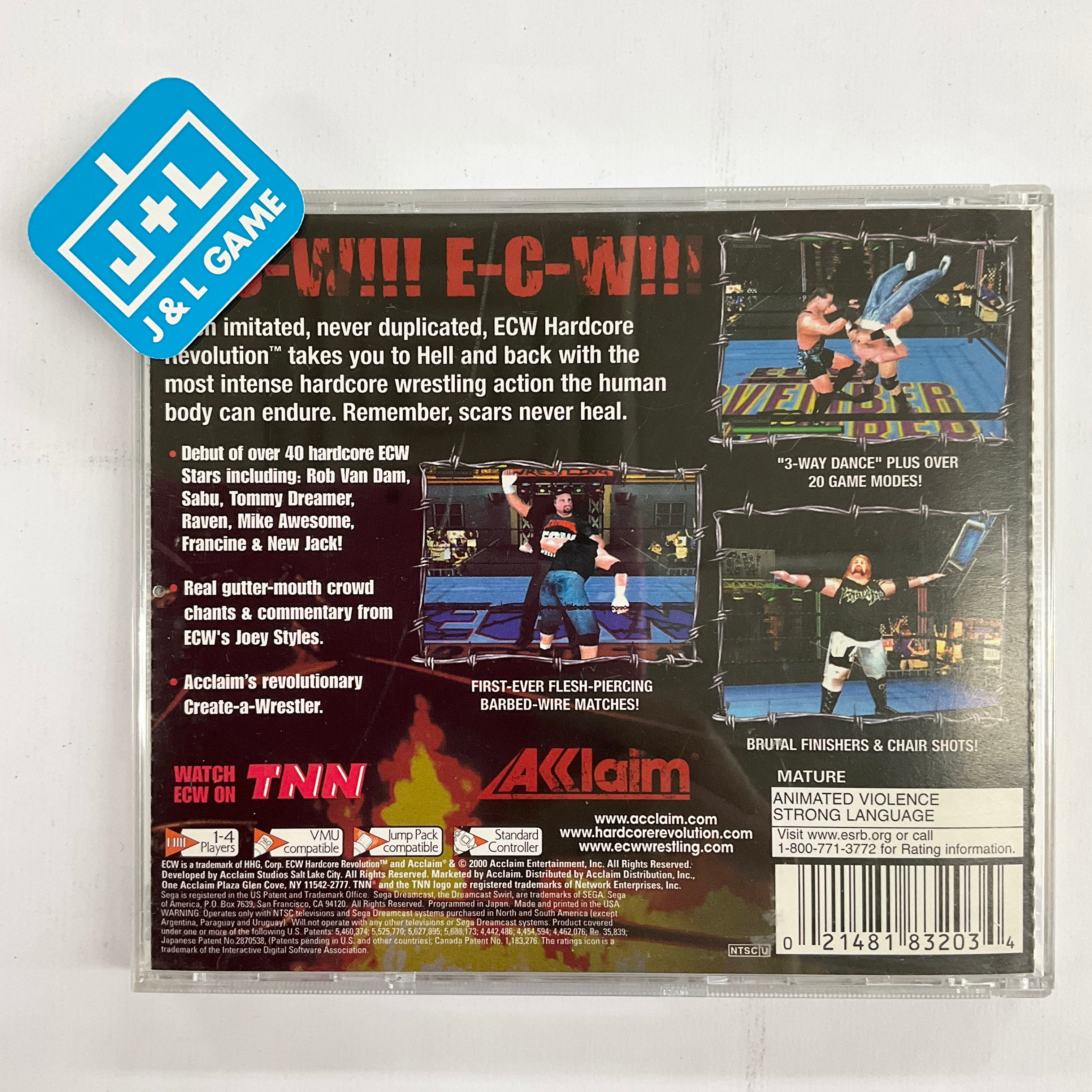 ECW Hardcore Revolution - (DC) SEGA Dreamcast [Pre-Owned] Video Games Acclaim   