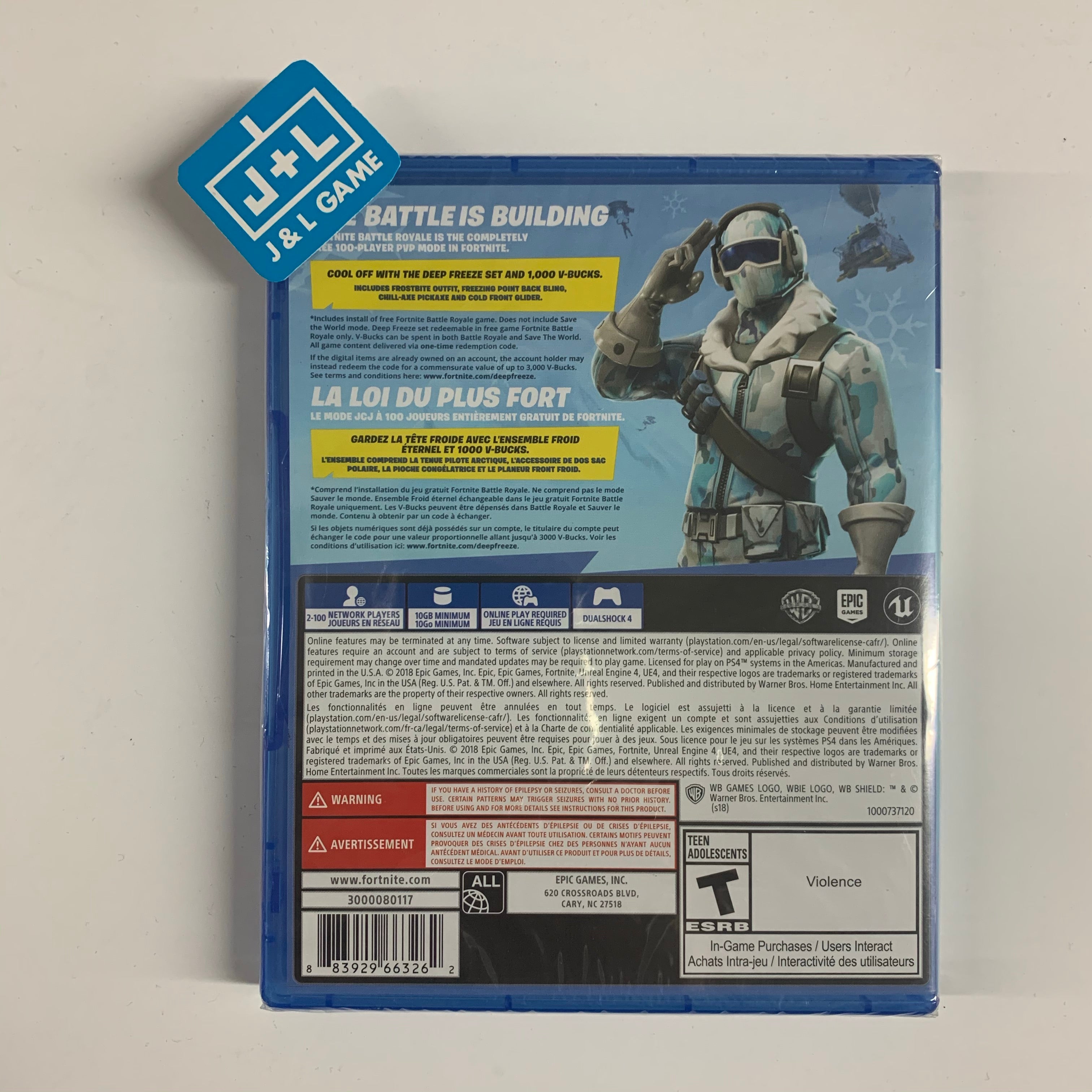 Warner Bros Fortnite: Deep Freeze Bundle - PlayStation 4 Video Games WB Games   