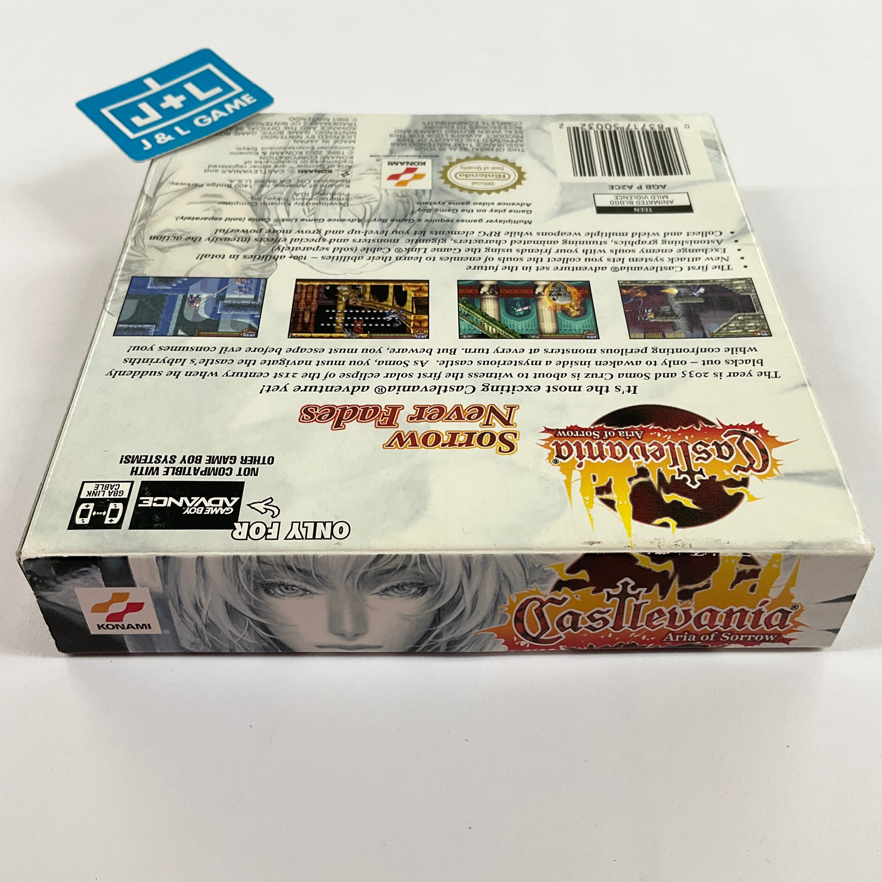 Castlevania: Aria of Sorrow - (GBA) Game Boy Advance [Pre-Owned] Video Games Konami   