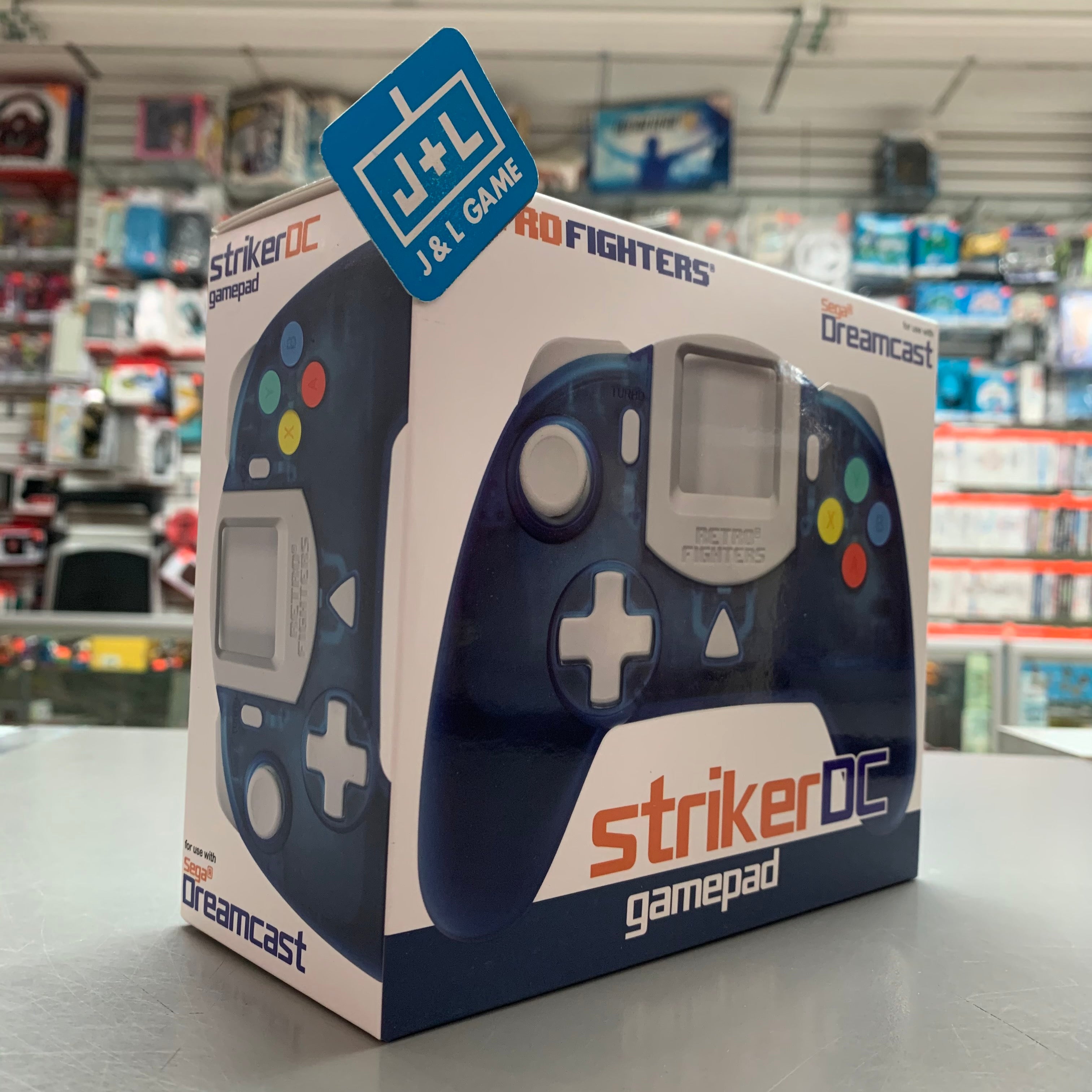 Retro Fighters StrikerDC Dreamcast Controller ( Blue ) - SEGA Dreamcast Accessories Retro Fighters
