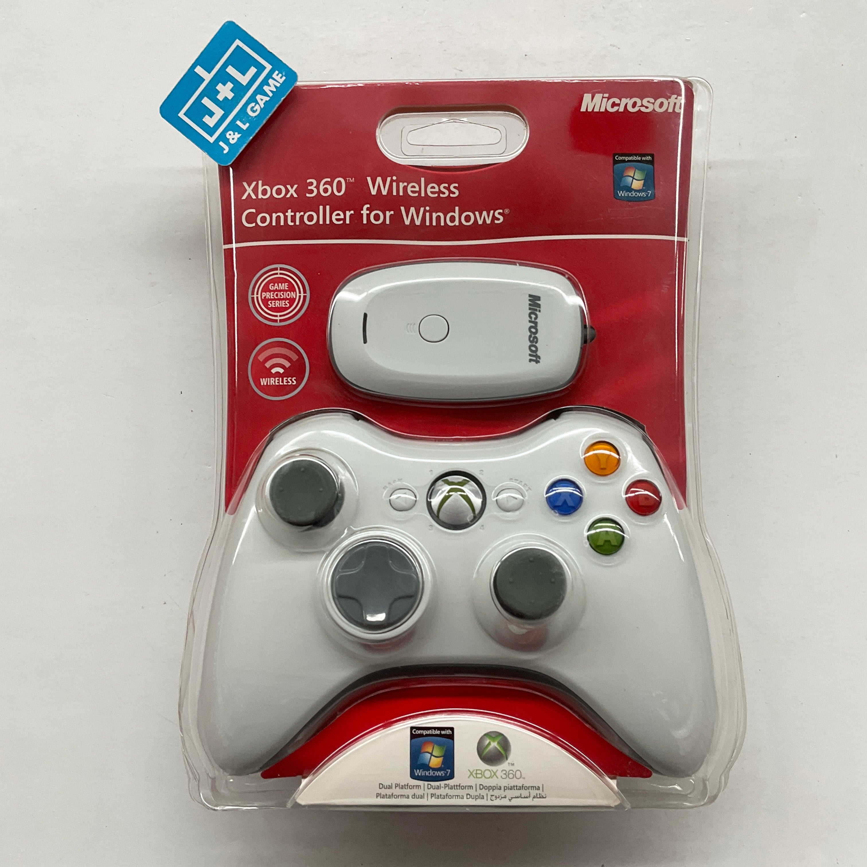 Xbox 360 Wireless Controller for Windows with Windows Wireless Receiver (White) - Xbox 360 Accessories Microsoft