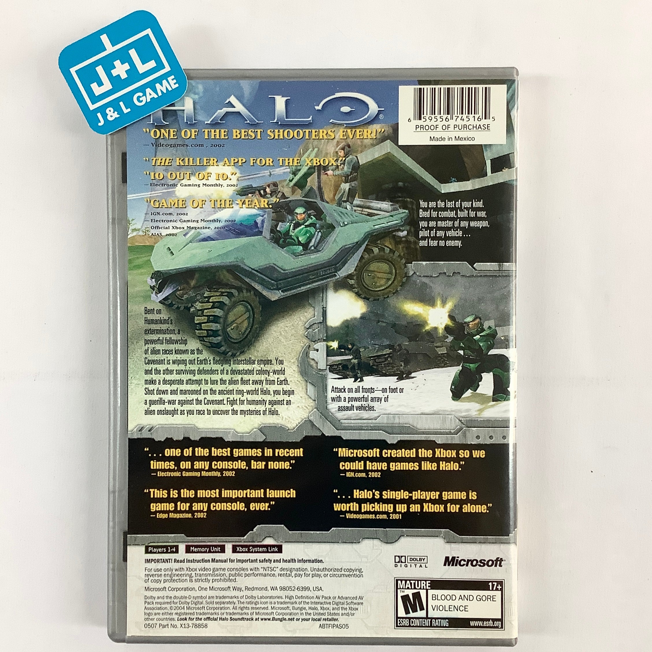 Halo: Combat Evolved (Platinum Hits) - (XB) Xbox [Pre-Owned] Video Games Microsoft Game Studios   