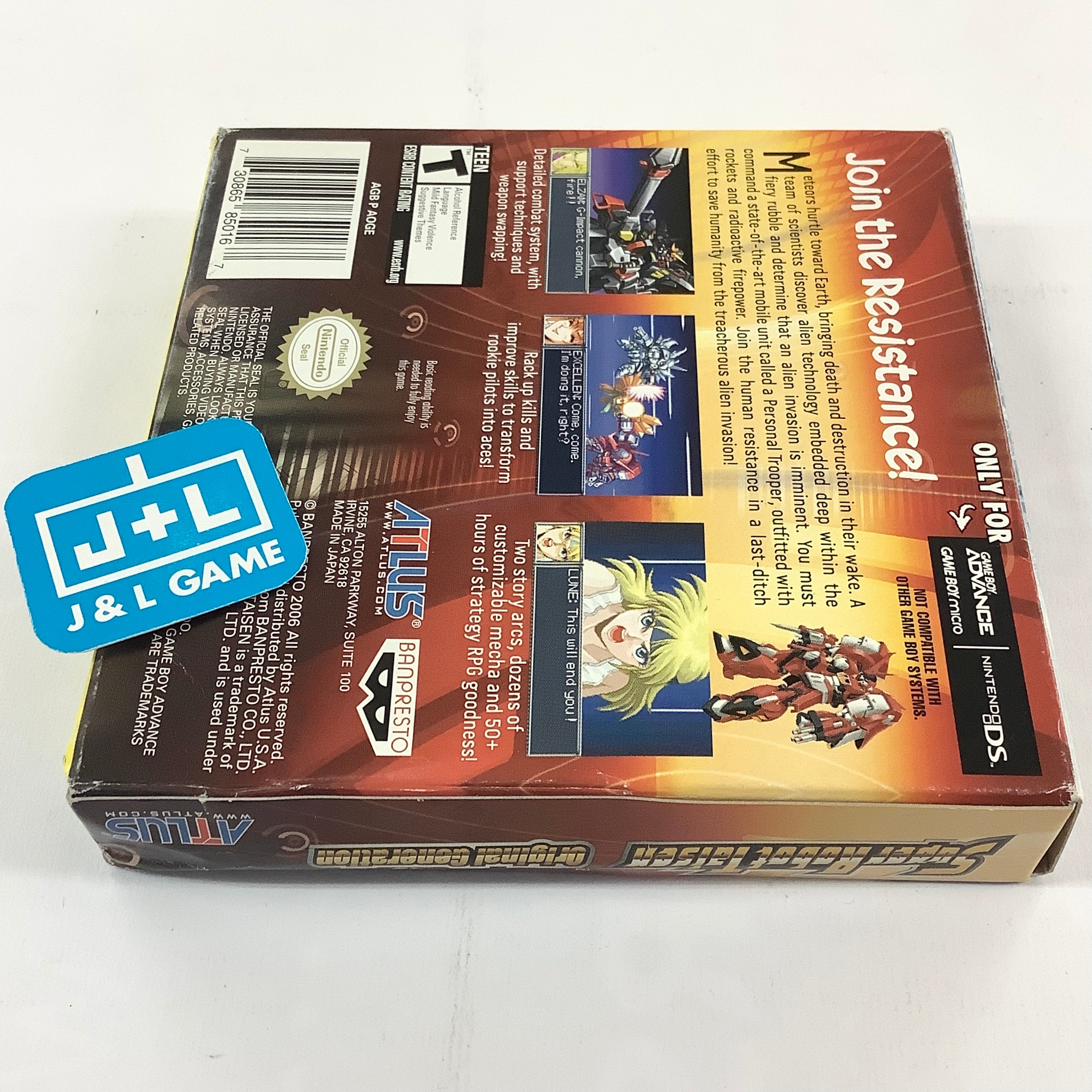 Super Robot Taisen: Original Generation - (GBA) Game Boy Advance [Pre-Owned] Video Games Atlus   