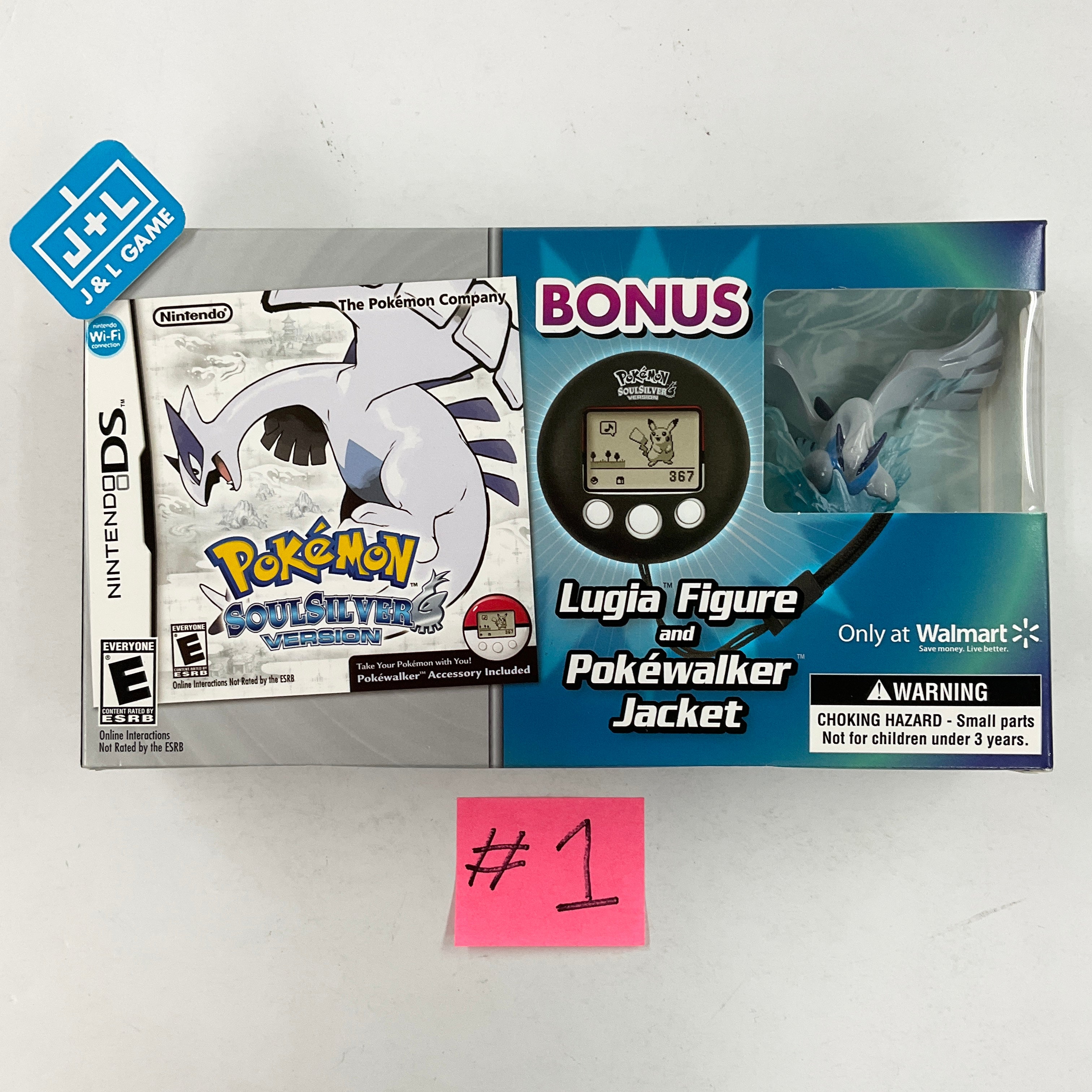 Pokemon SoulSilver Version (w/Bonus Figure & Pokewalker Jacket) (#1) - (NDS) Nintendo DS Video Games Nintendo