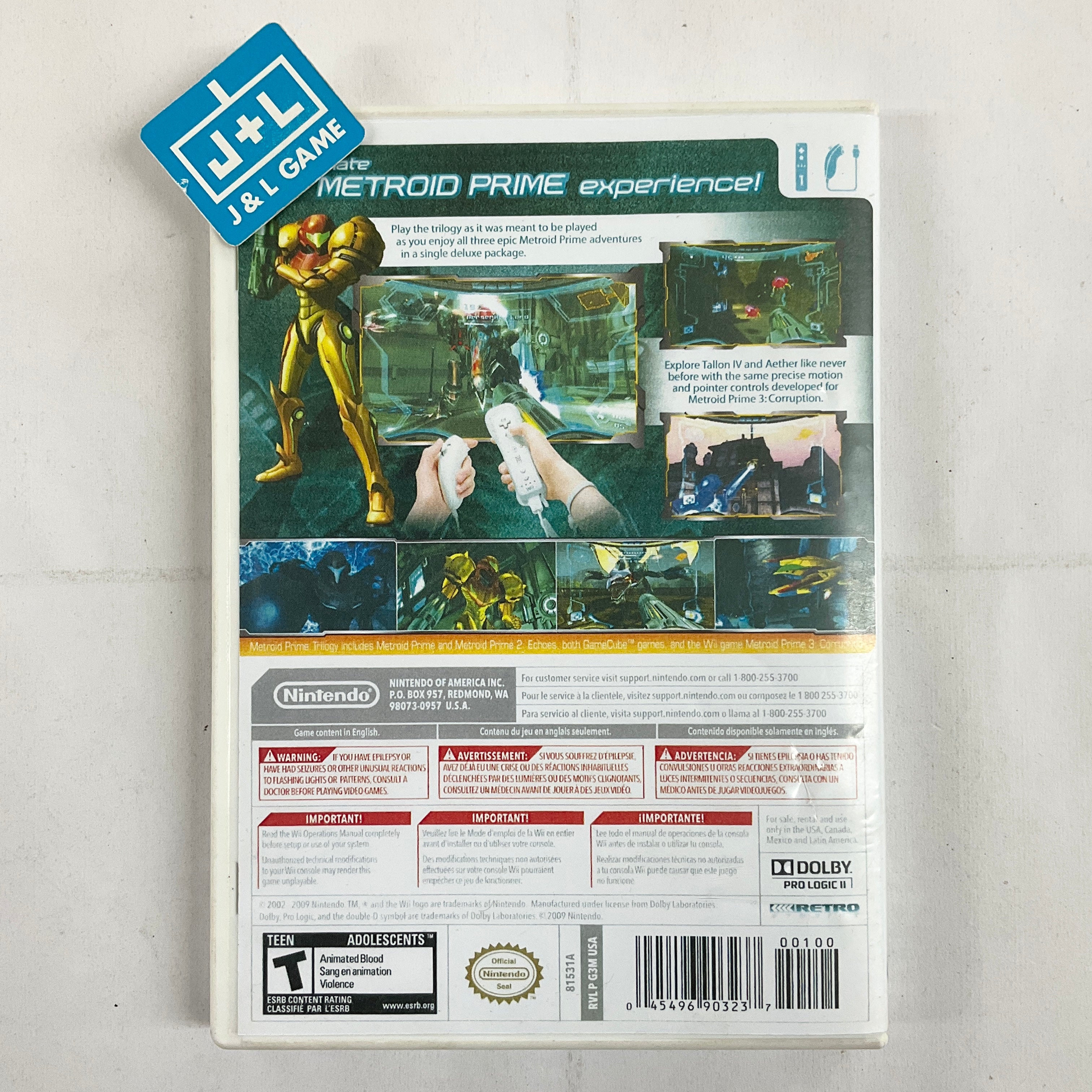 Metroid Prime Trilogy - Nintendo Wii [Pre-Owned] Video Games Nintendo   