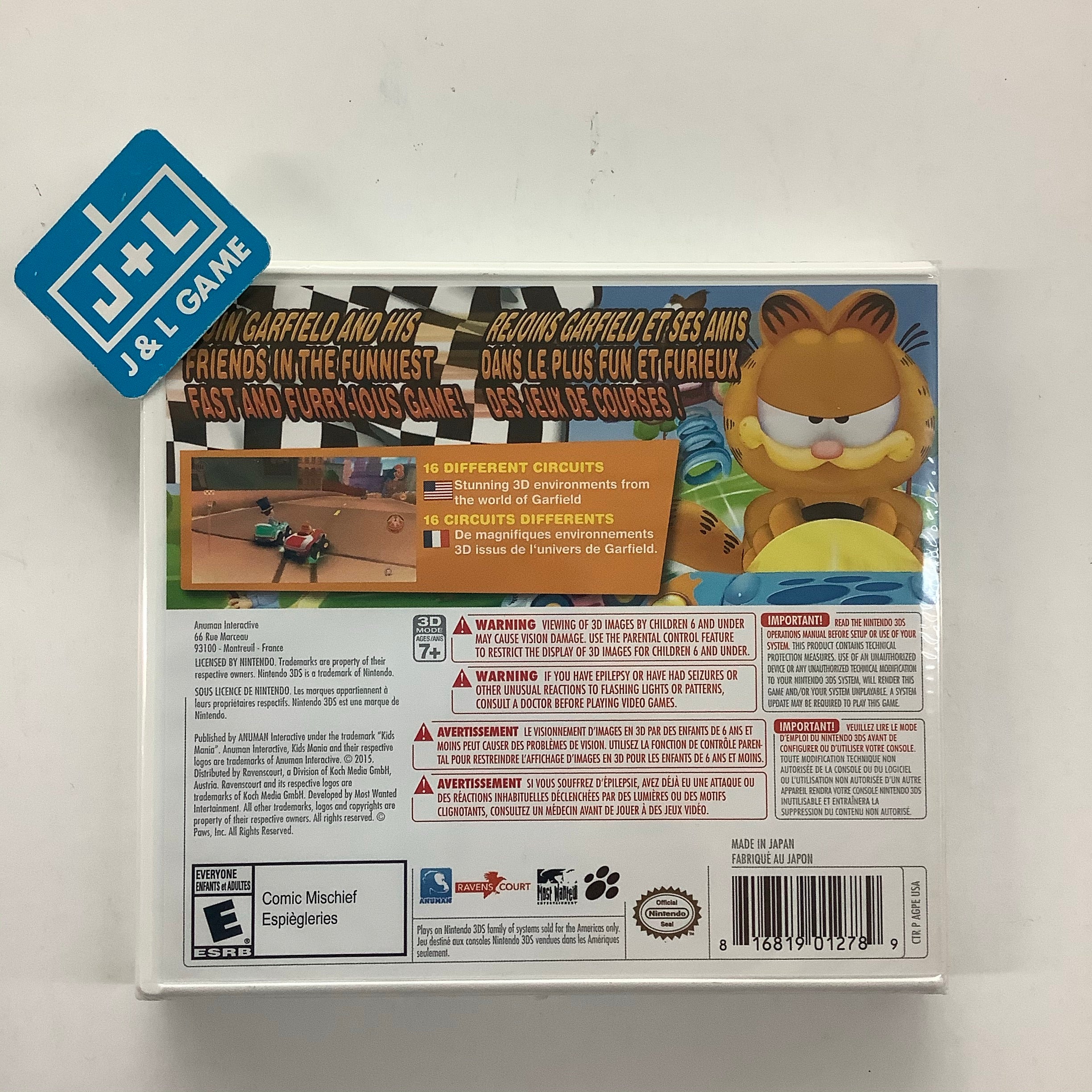 Garfield Kart - Nintendo 3DS Video Games Ravenscourt   
