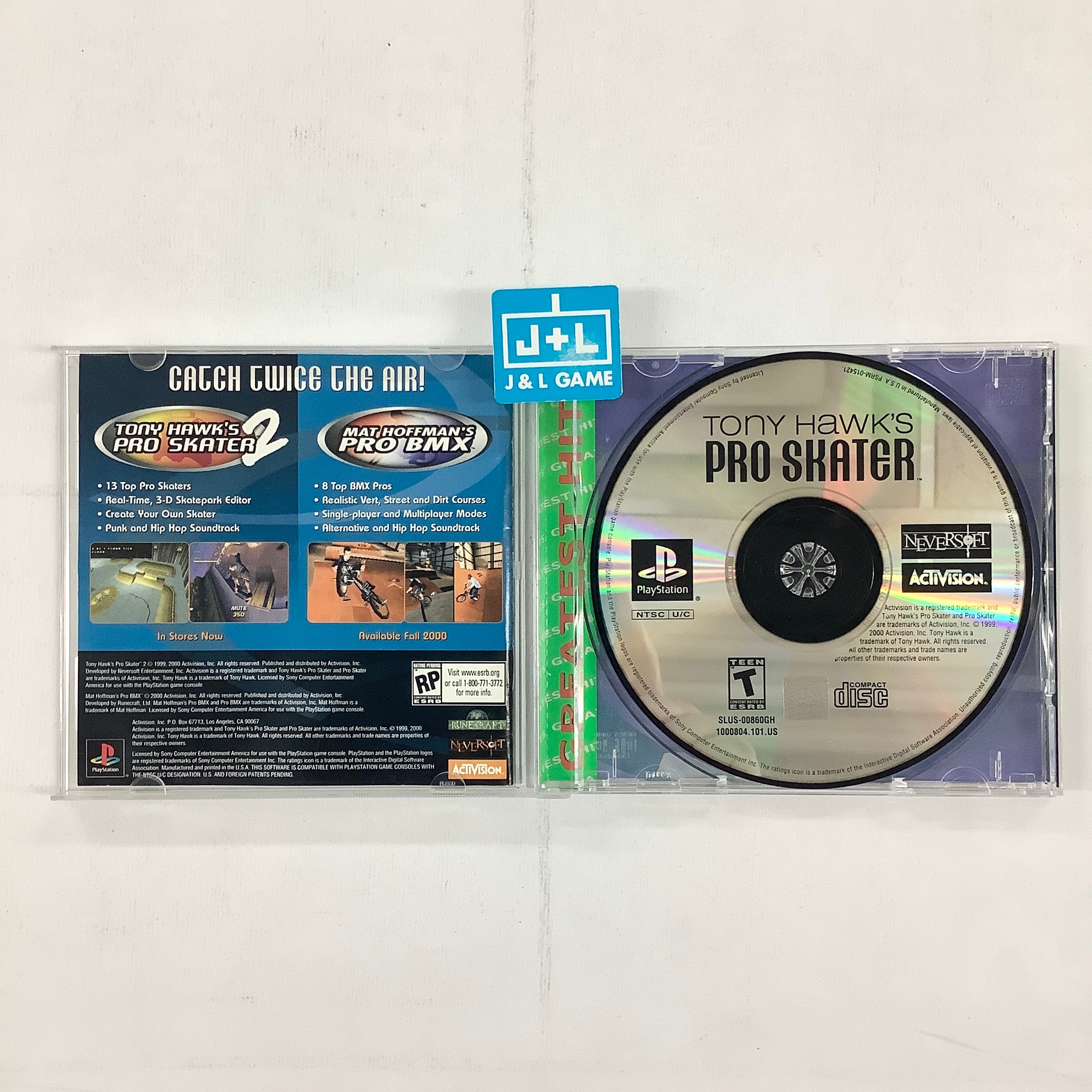 Tony Hawk's Pro Skater (Greatest Hits) - (PS1) PlayStation 1 [Pre-Owned] Video Games Activision   