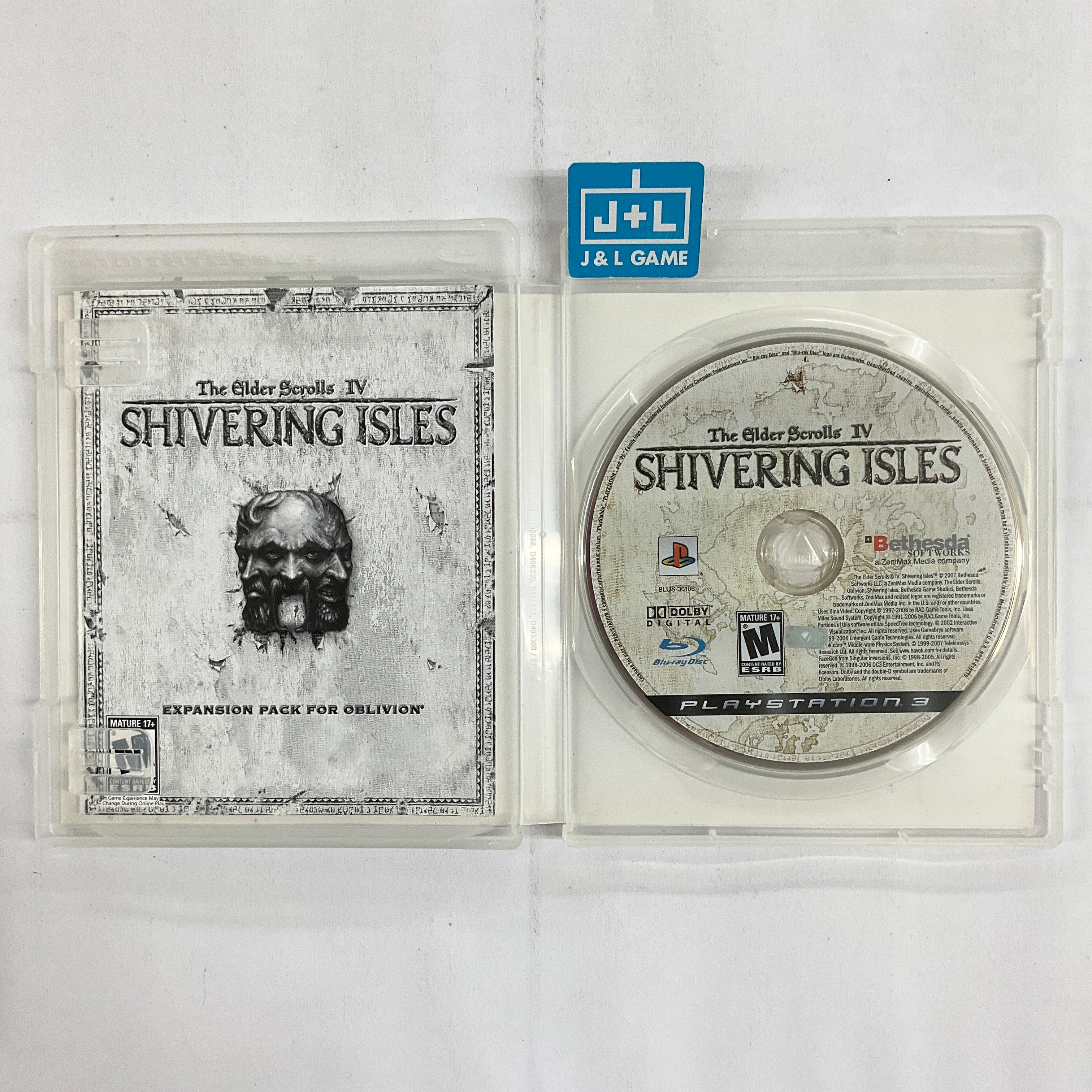 The Elder Scrolls IV: Shivering Isles - (PS3) Playstation 3 [Pre-Owned] Video Games Bethesda   