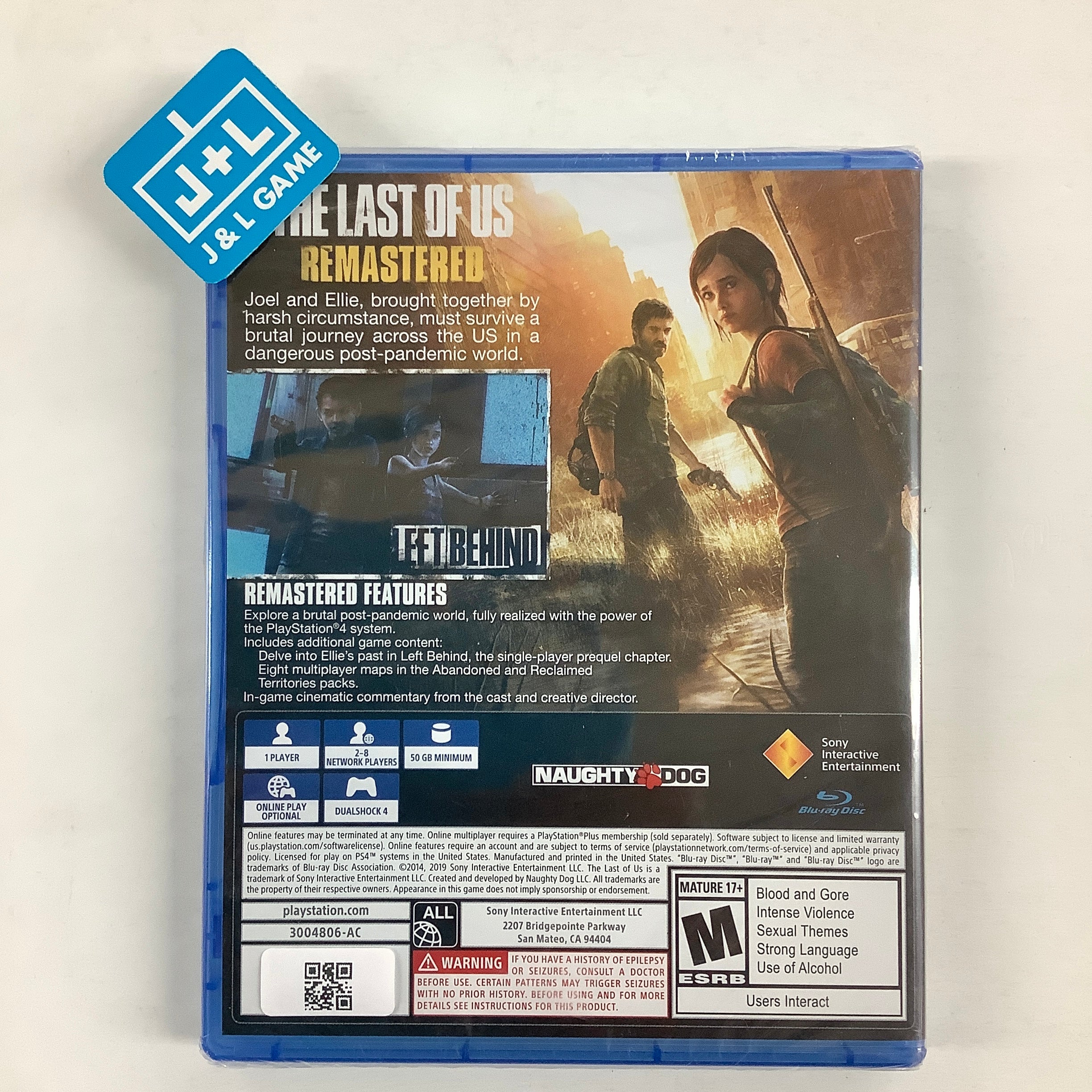 The Last of Us Remastered - (PS4) PlayStation 4 Video Games SCEA   