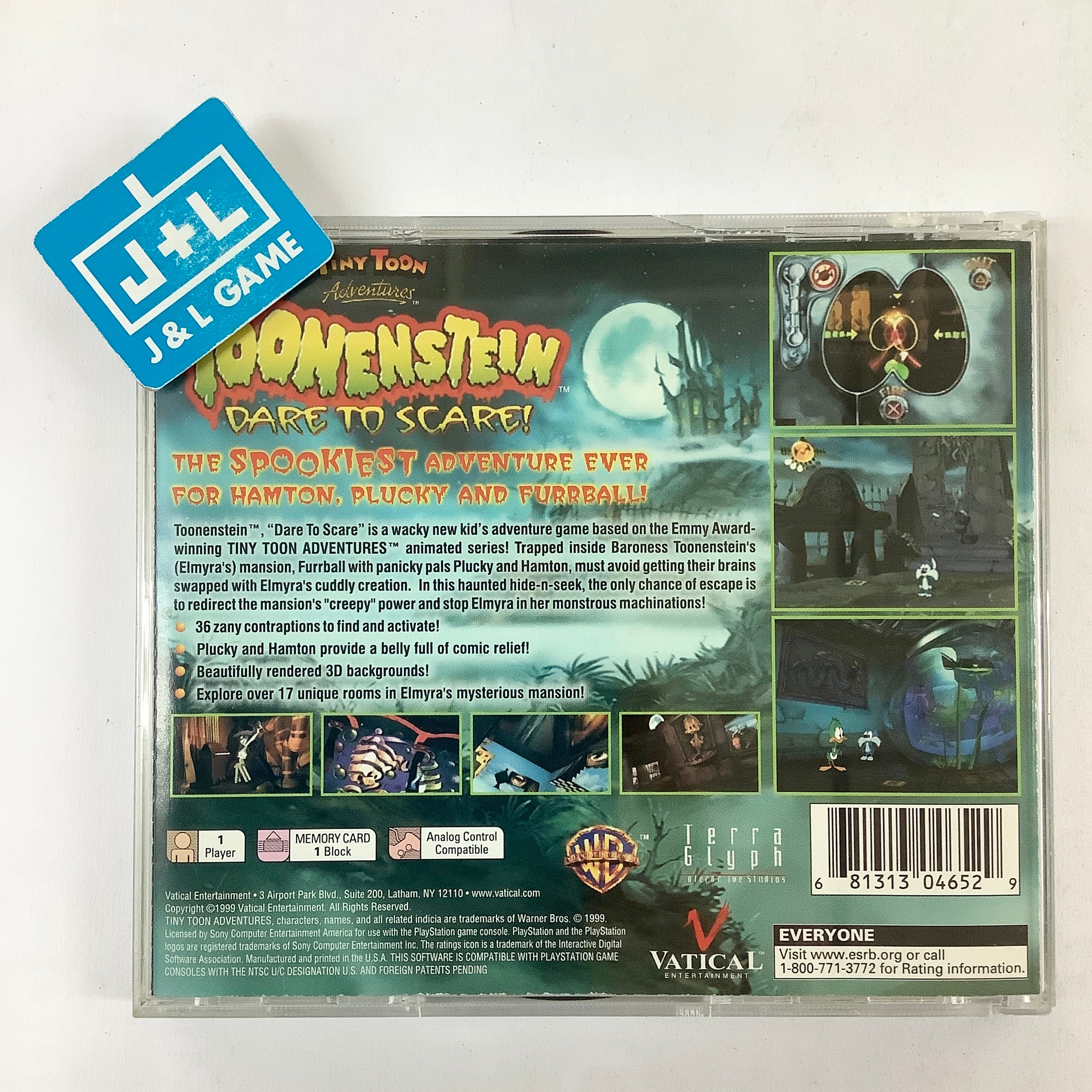 Tiny Toon Adventures: Toonenstein - Dare to Scare - (PS1) PlayStation 1 [Pre-Owned] Video Games Vatical Entertainment   