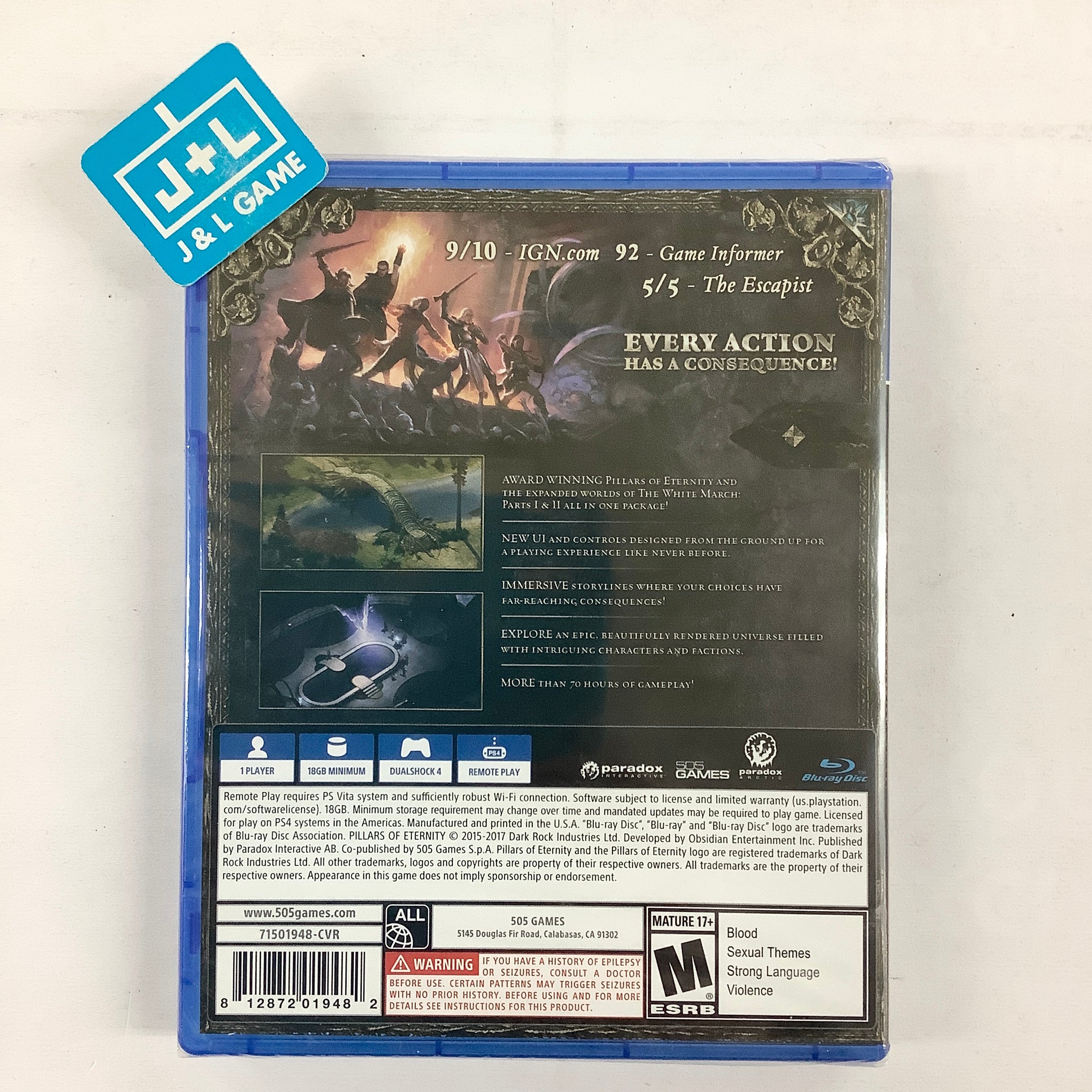 Pillars of Eternity: Complete Edition - (PS4) PlayStation 4 Video Games Paradox Interactive   