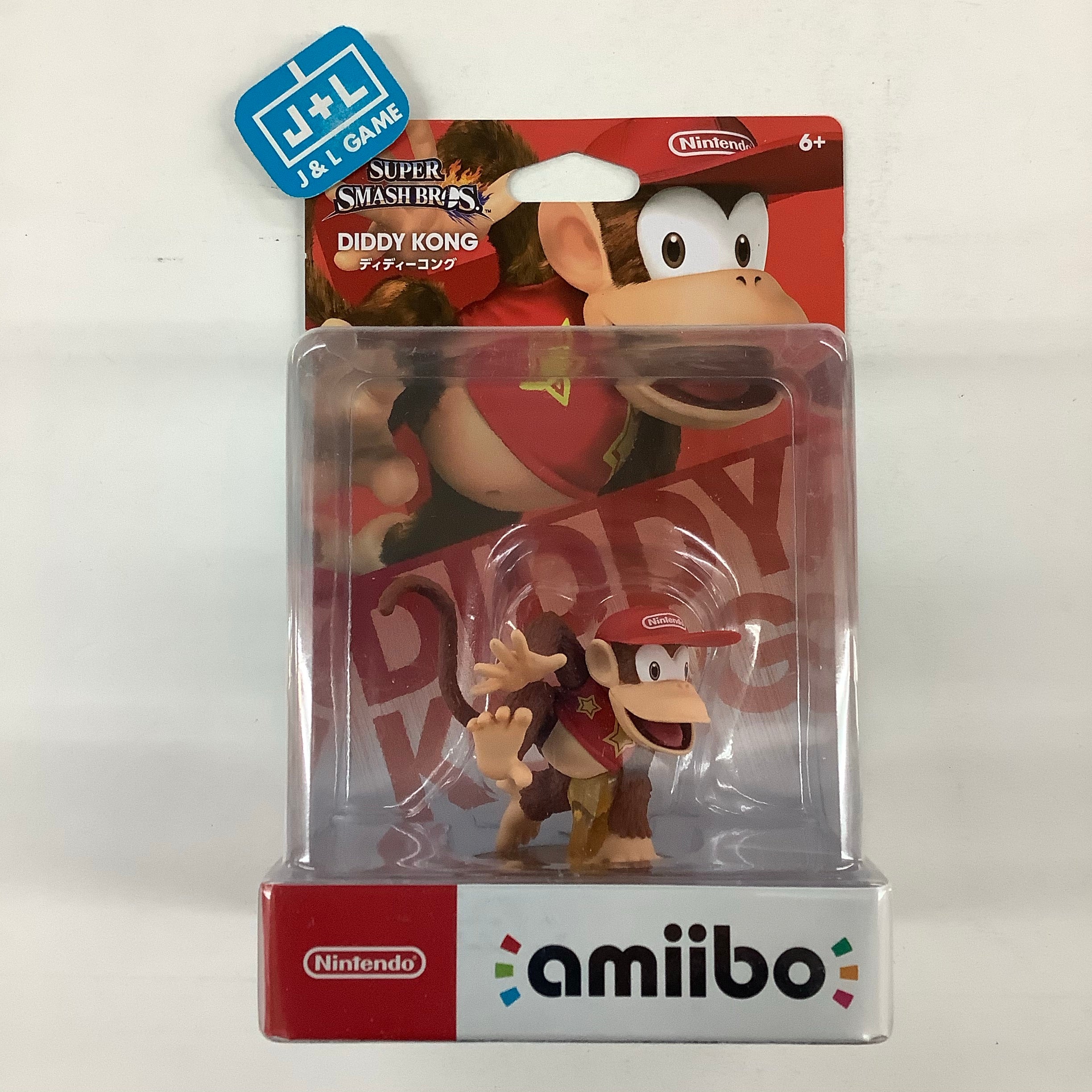 Diddy Kong (Super Smash Bros. series) - Nintendo WiiU Amiibo (Japanese Import) Amiibo Nintendo   