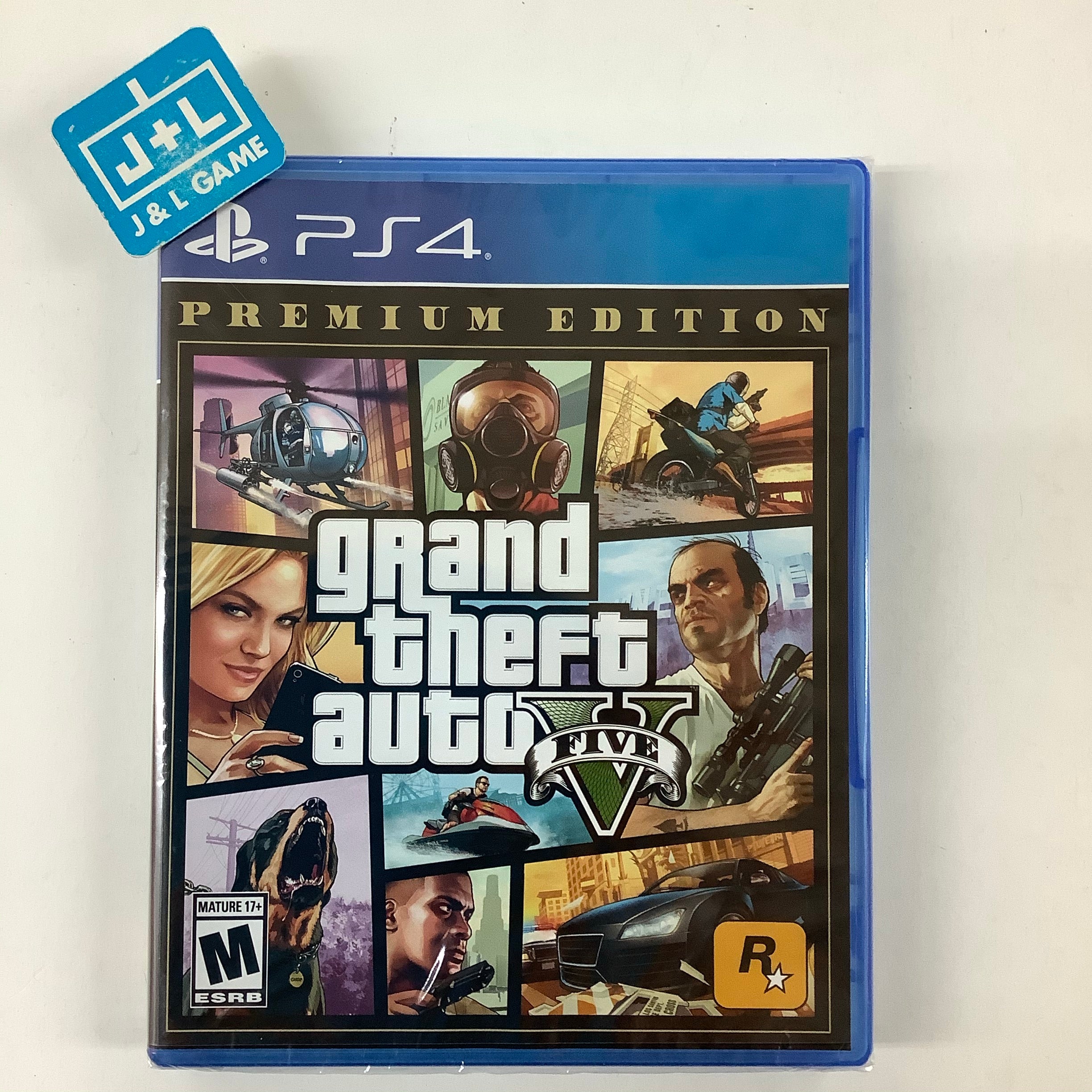 Grand Theft Auto V Premium Edition - (PS4) Playstation 4 Video Games Rockstar Games   