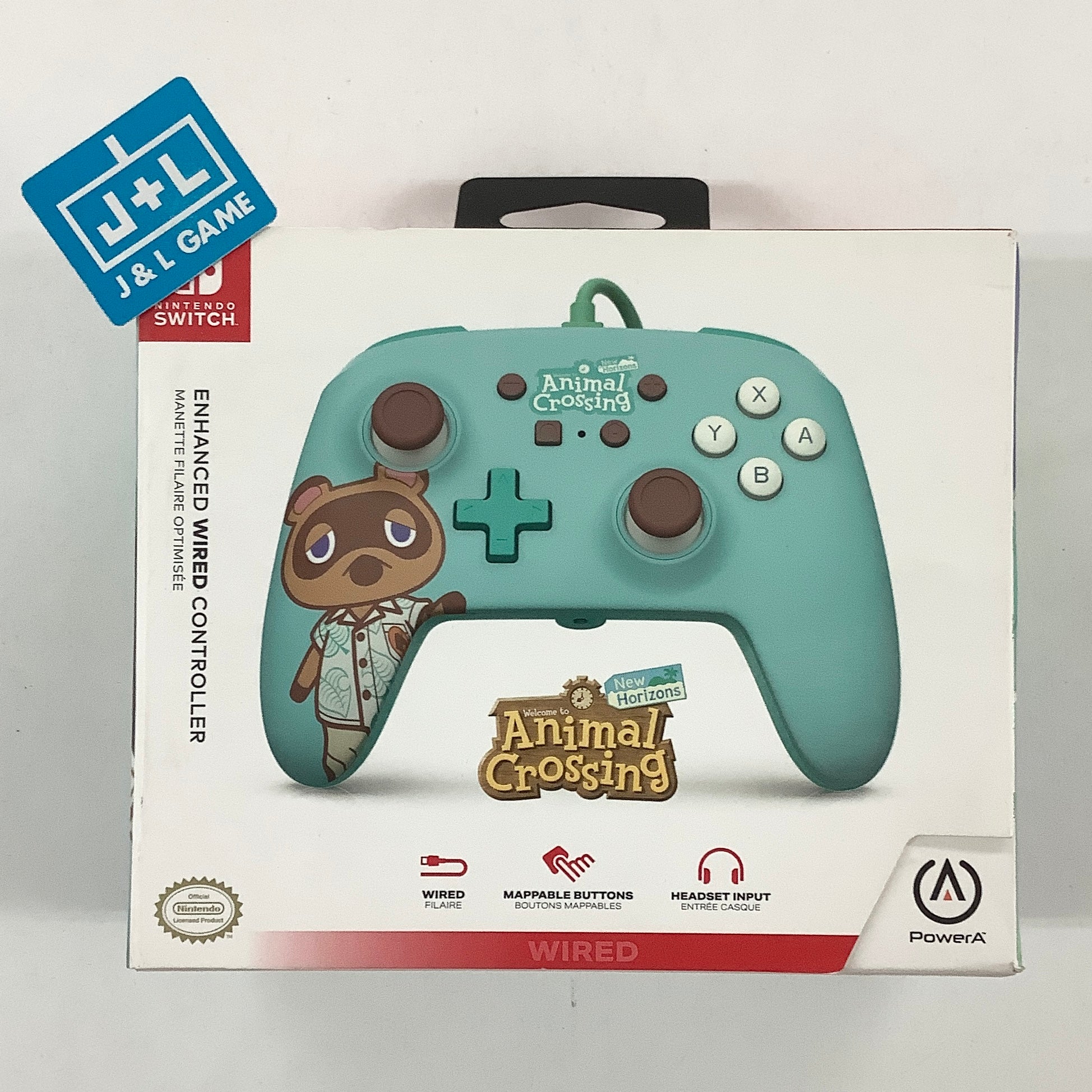 PowerA Enhanced Wired Controller (Animal Crossing: Tom Nook) - (NSW) Nintendo Switch Accessories PowerA