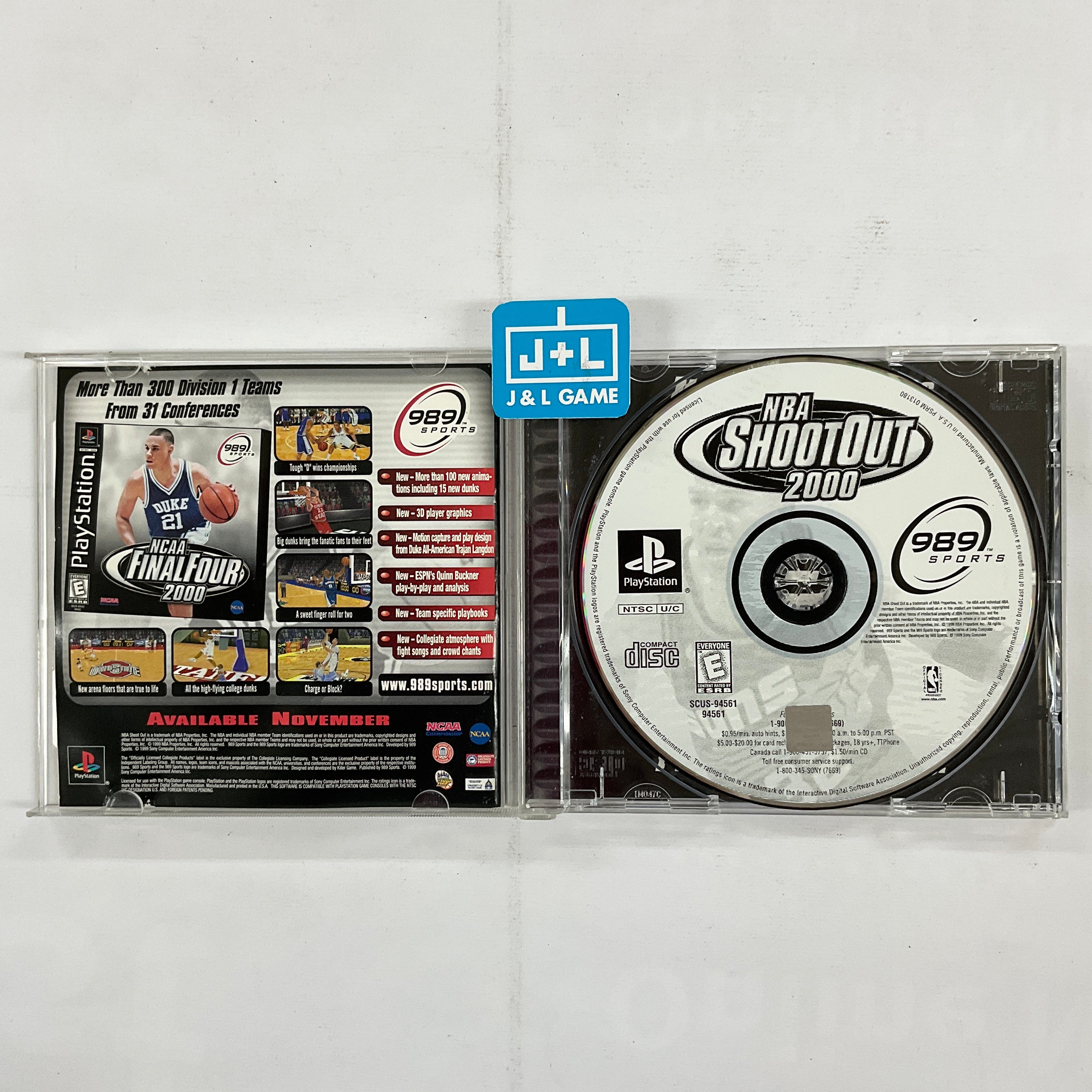 NBA ShootOut 2000 - (PS1) PlayStation 1 [Pre-Owned] Video Games 989 Sports   