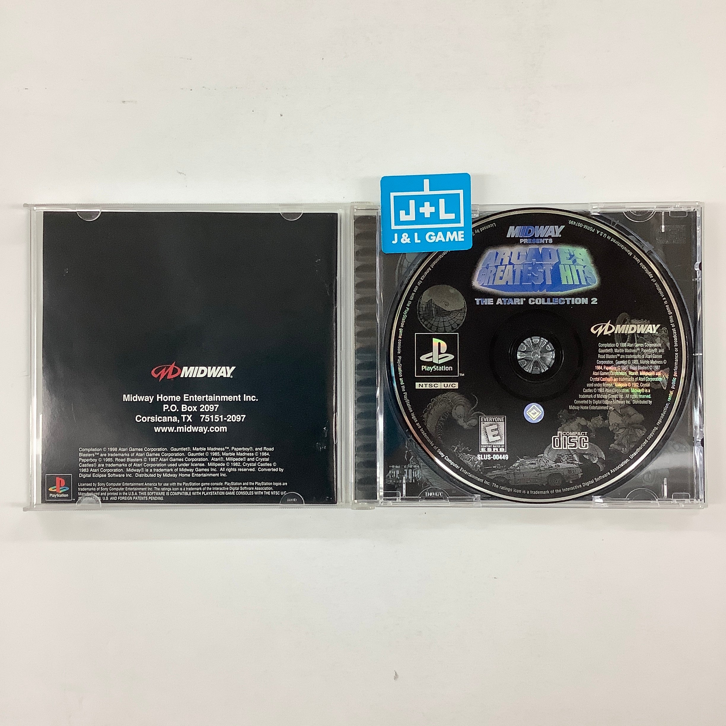 Arcade's Greatest Hits: The Atari Collection 2 - (PS1) PlayStation 1 [Pre-Owned] Video Games Midway   