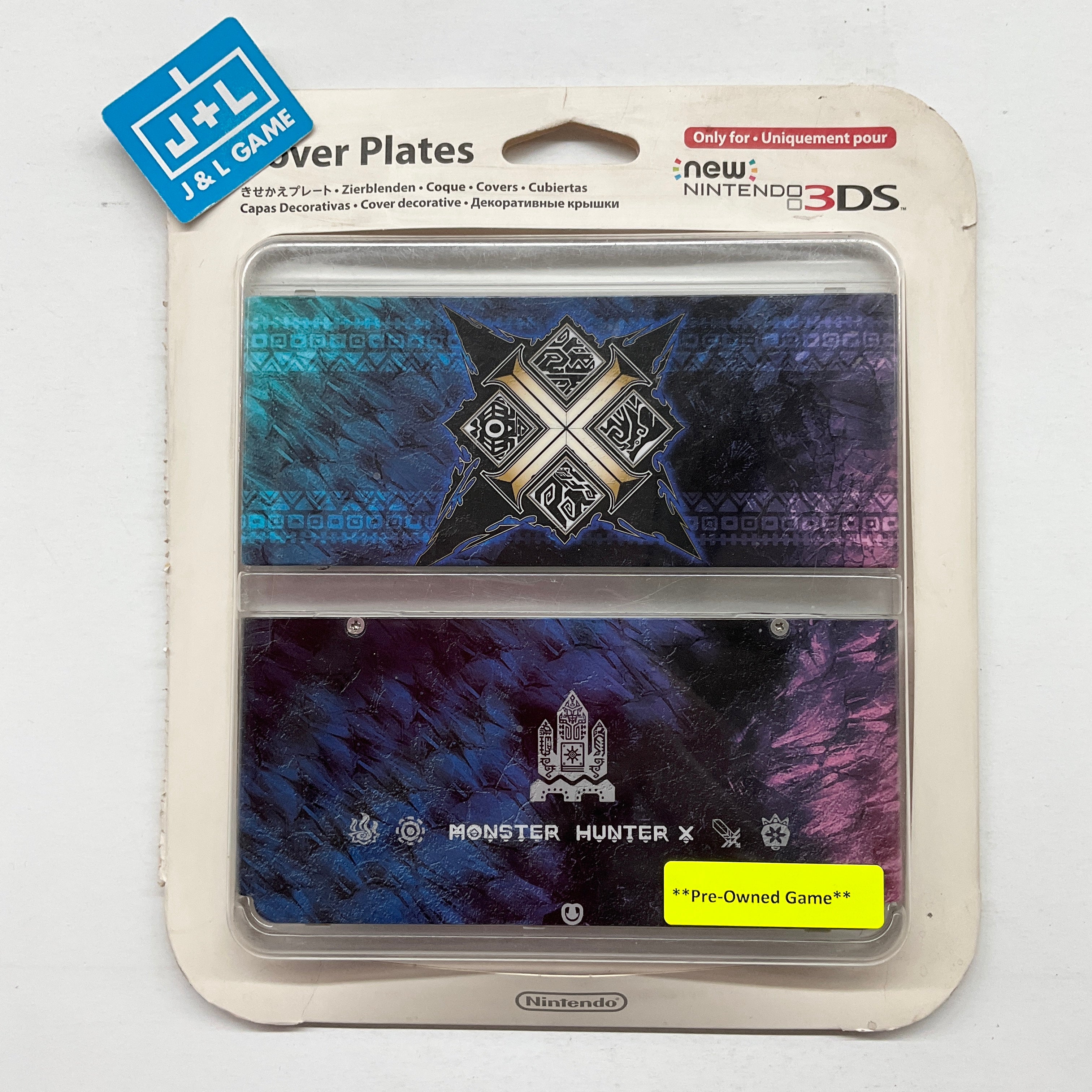 New Nintendo 3DS Cover Plates No.065 (Monster Hunter X) - New Nintendo 3DS [Pre-Owned] (Japanese Import) Accessories Nintendo   