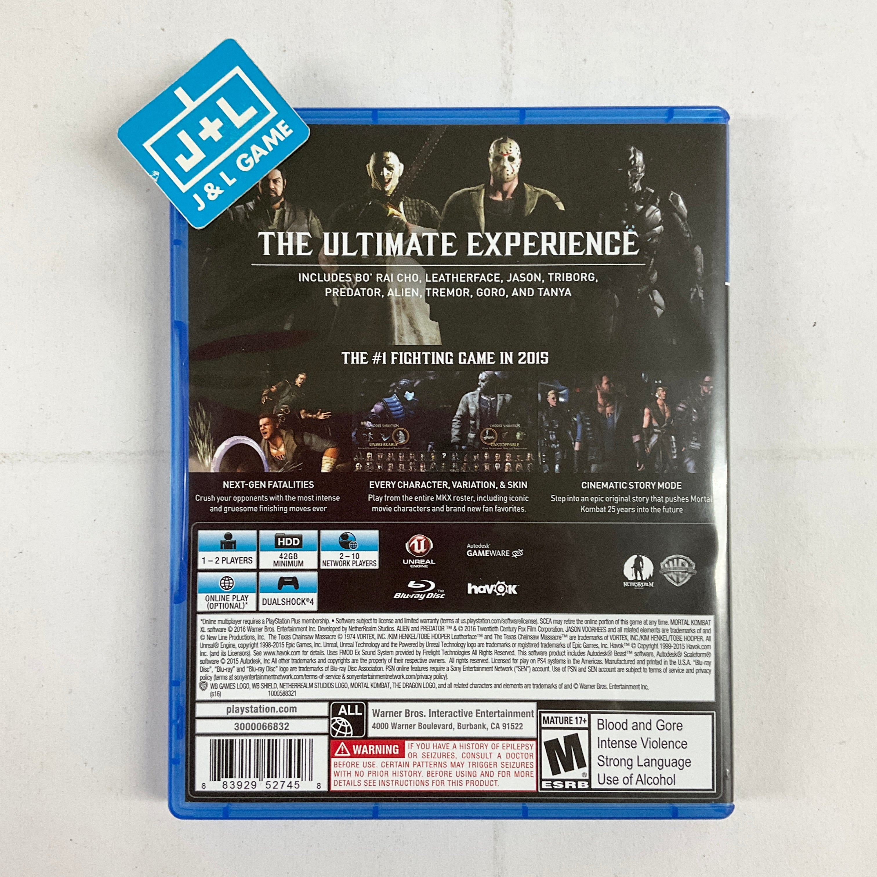 Mortal Kombat XL - (PS4) Playstation 4 [Pre-Owned] Video Games Warner Bros Interactive Entertainment UK   