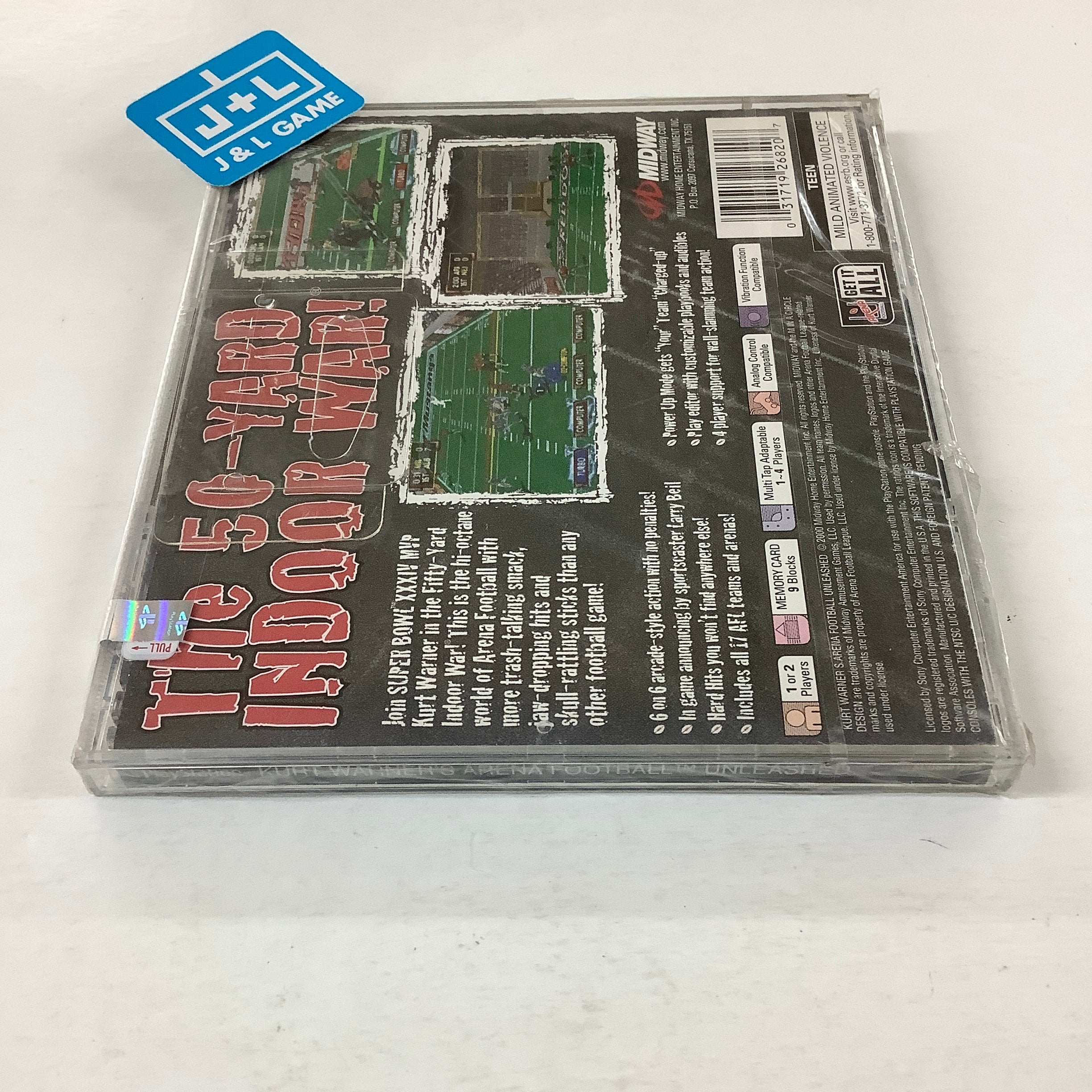 Kurt Warner's Arena Football Unleashed - (PS1) PlayStation 1 Video Games Midway   